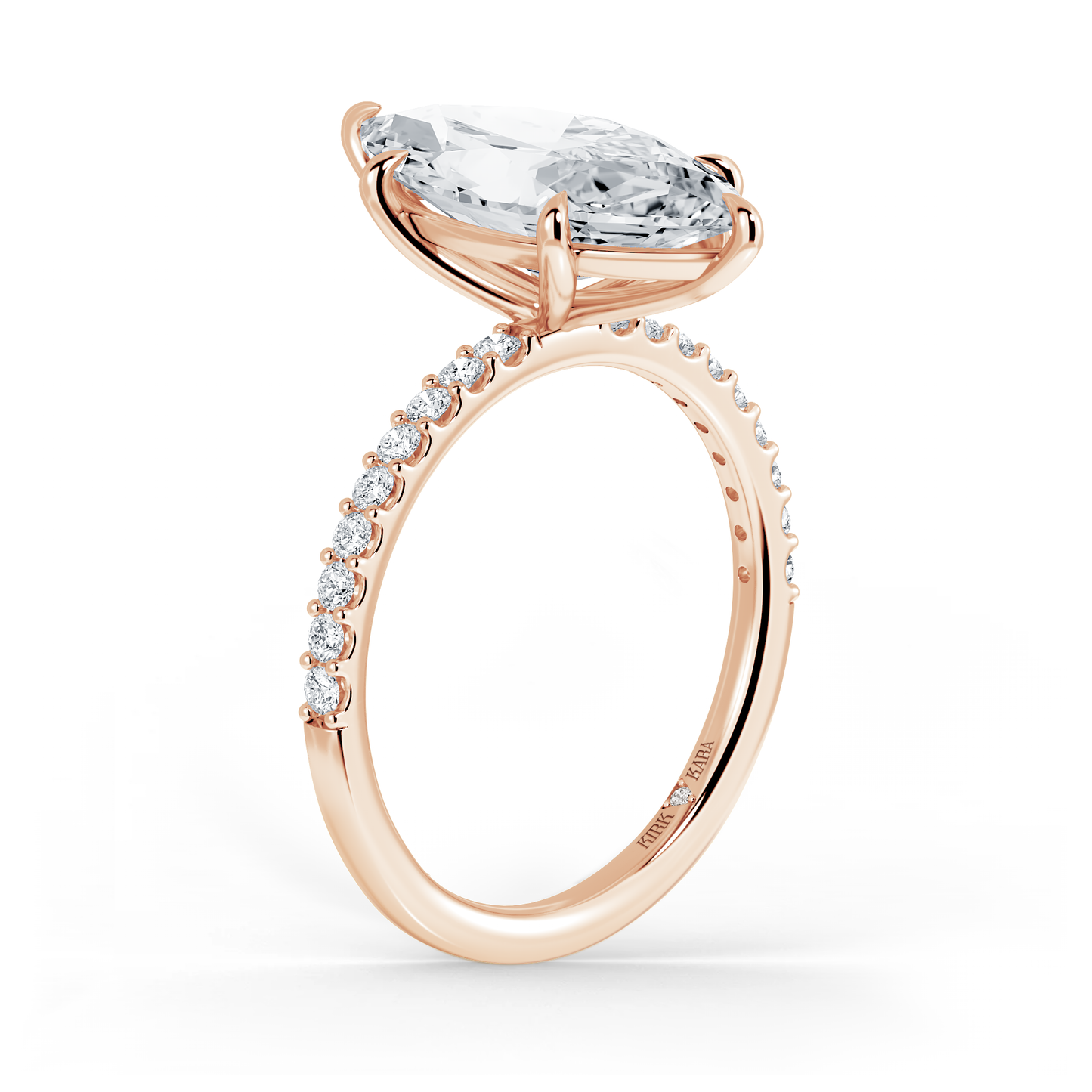 Preset Marquise Lab Diamond Engagement Ring - Center Diamond Included