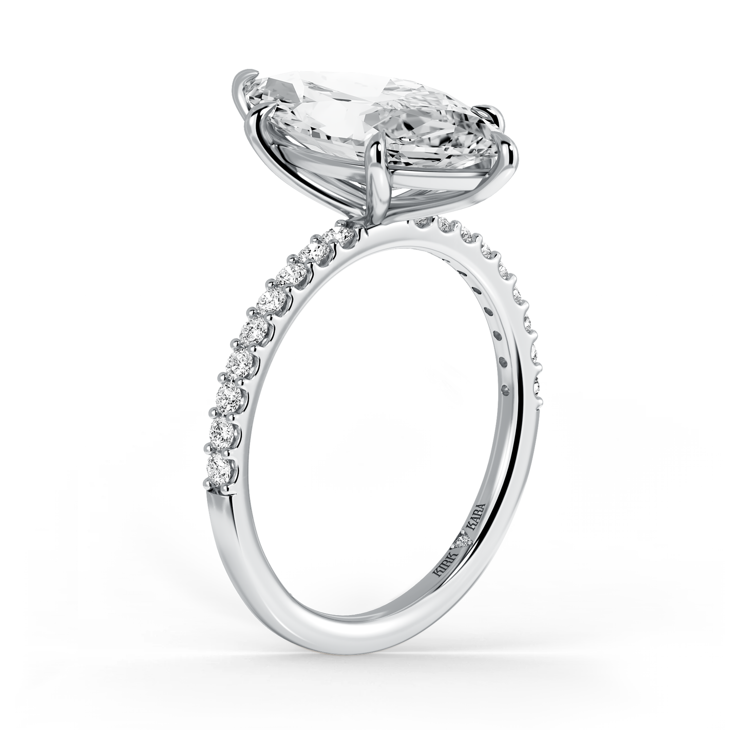 Preset Marquise Lab Diamond Engagement Ring - Center Diamond Included