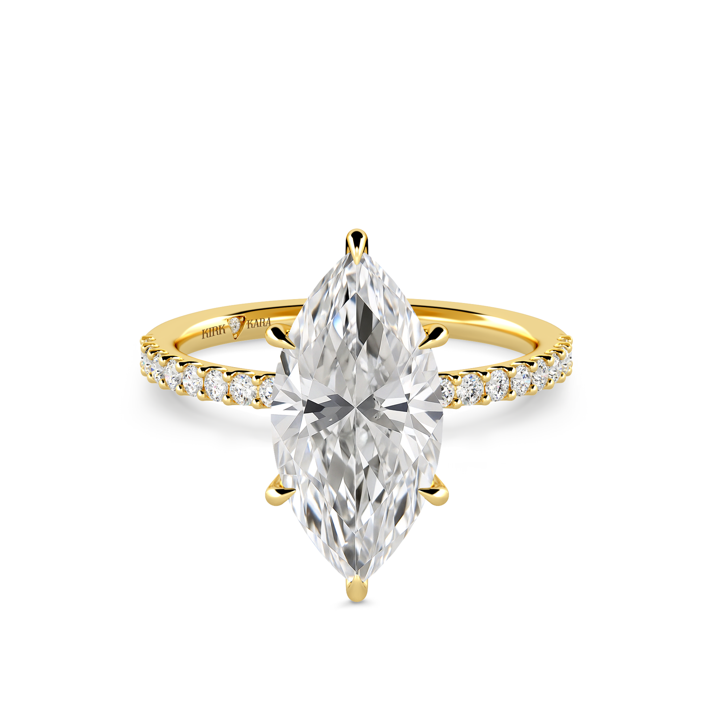 Preset Marquise Lab Diamond Engagement Ring - Center Diamond Included