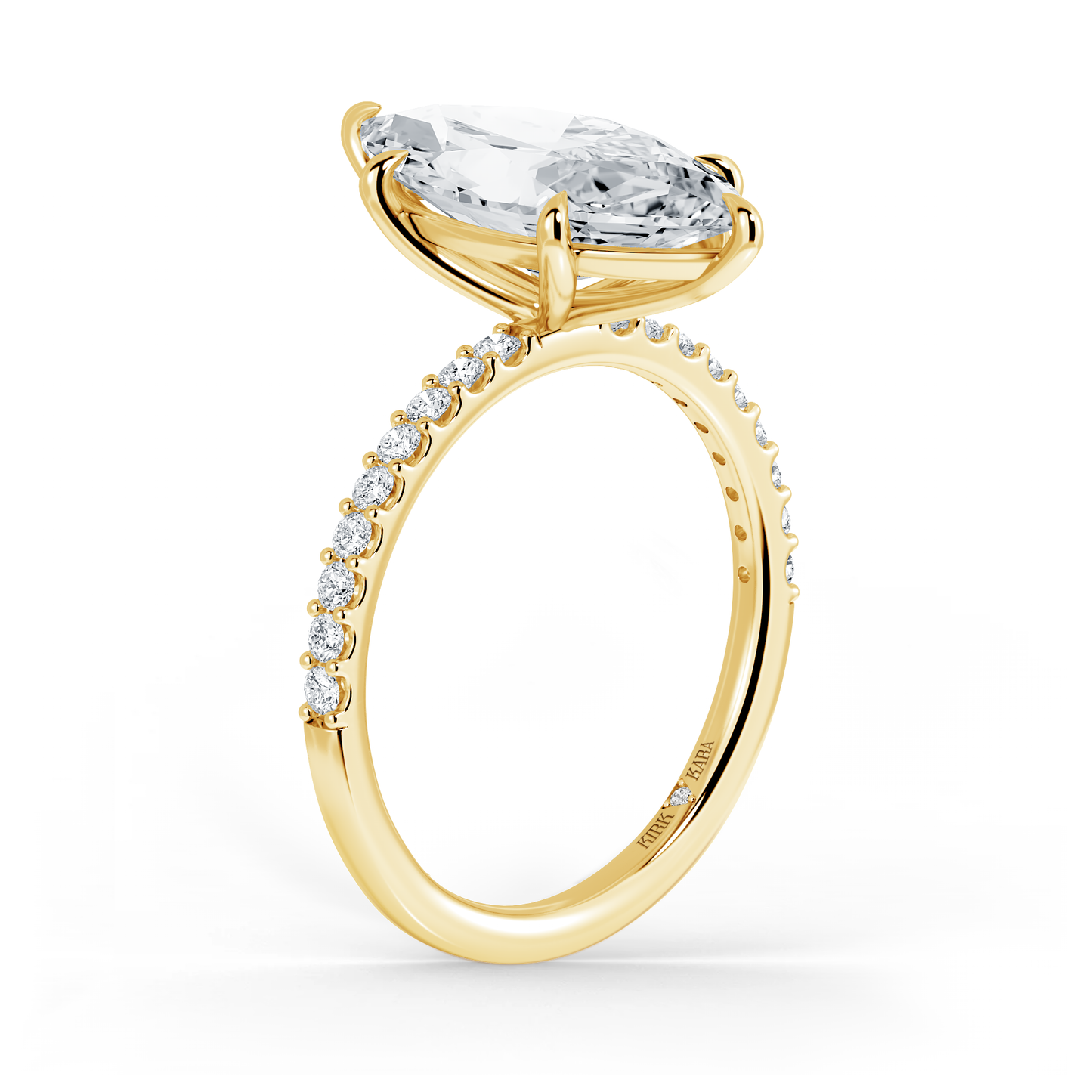Preset Marquise Lab Diamond Engagement Ring - Center Diamond Included