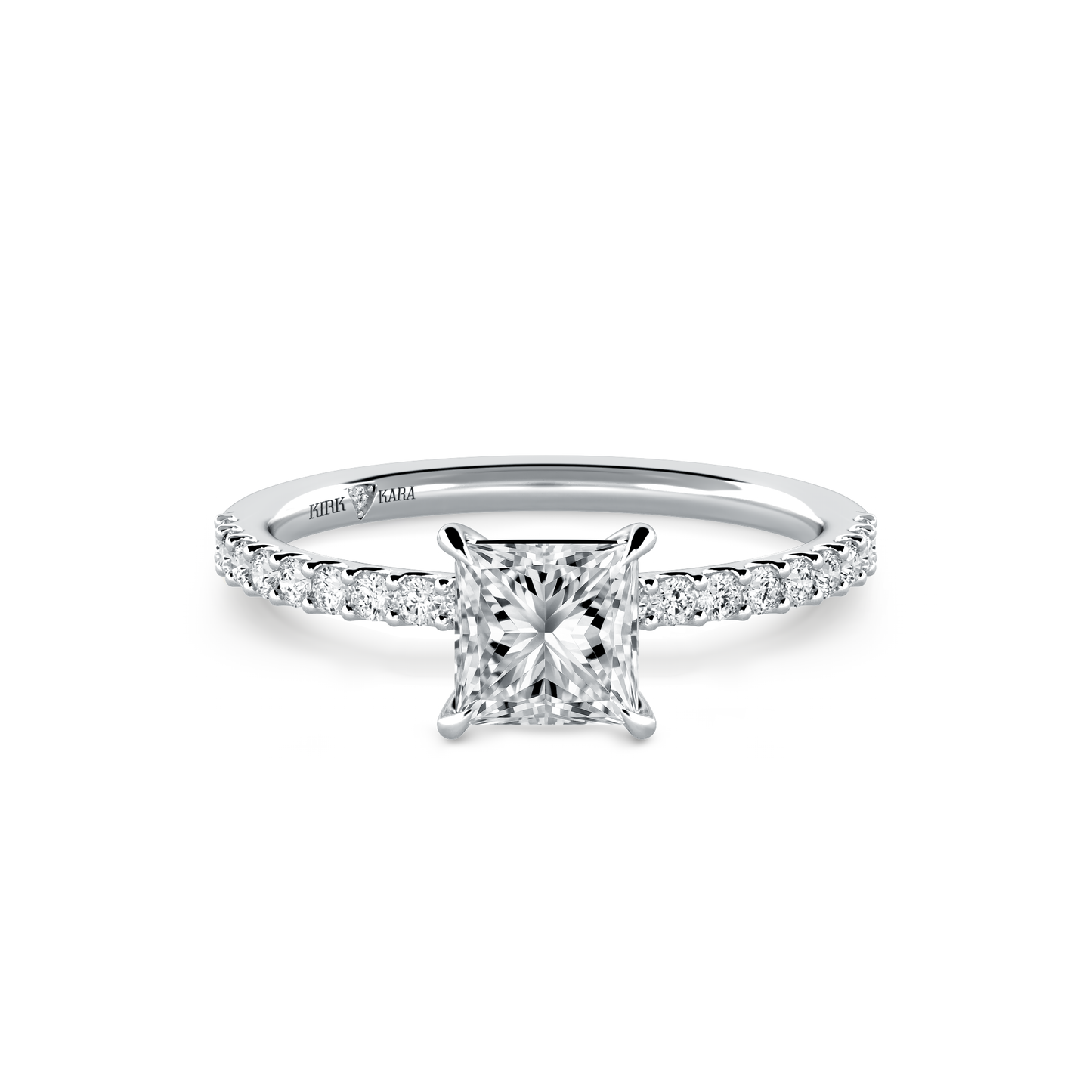 Preset Princess Lab Diamond Engagement Ring - Center Diamond Included