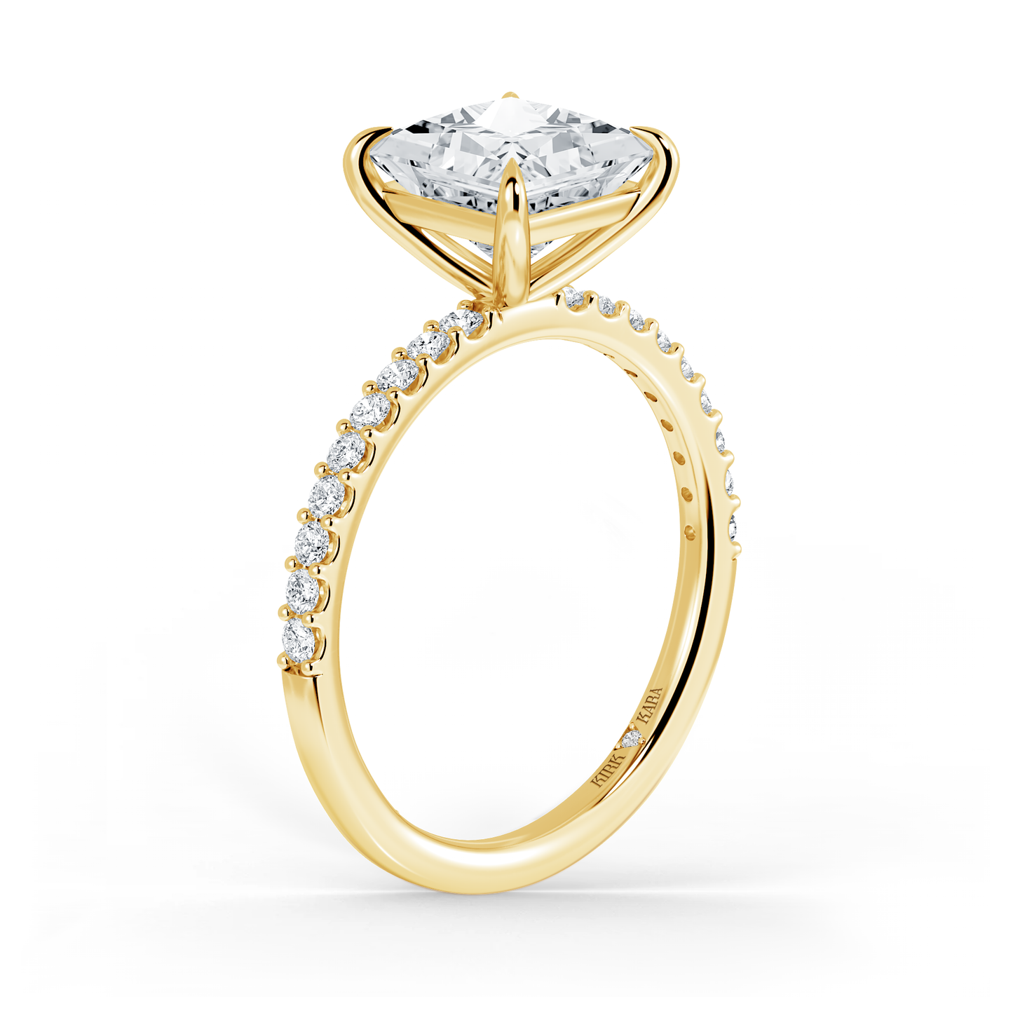 Preset Princess Lab Diamond Engagement Ring - Center Diamond Included