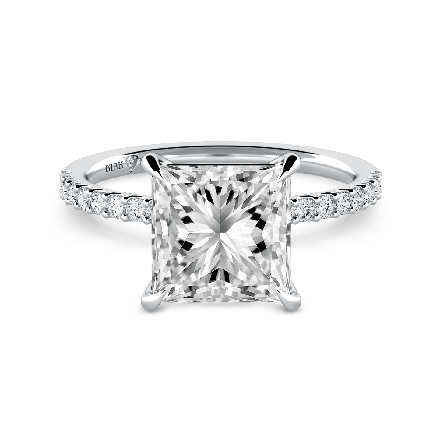 Preset Princess Lab Diamond Engagement Ring - Center Diamond Included