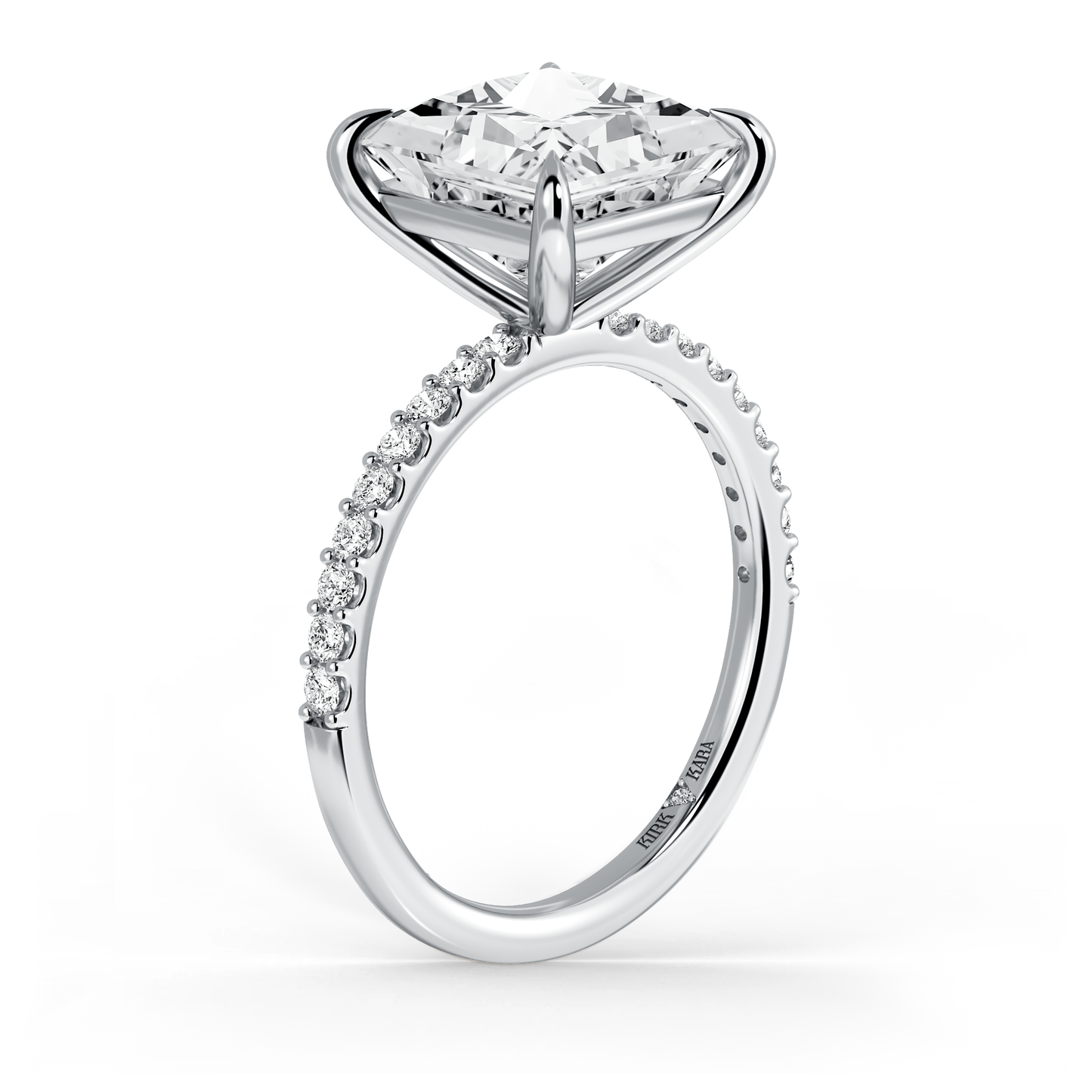 Preset Princess Lab Diamond Engagement Ring - Center Diamond Included