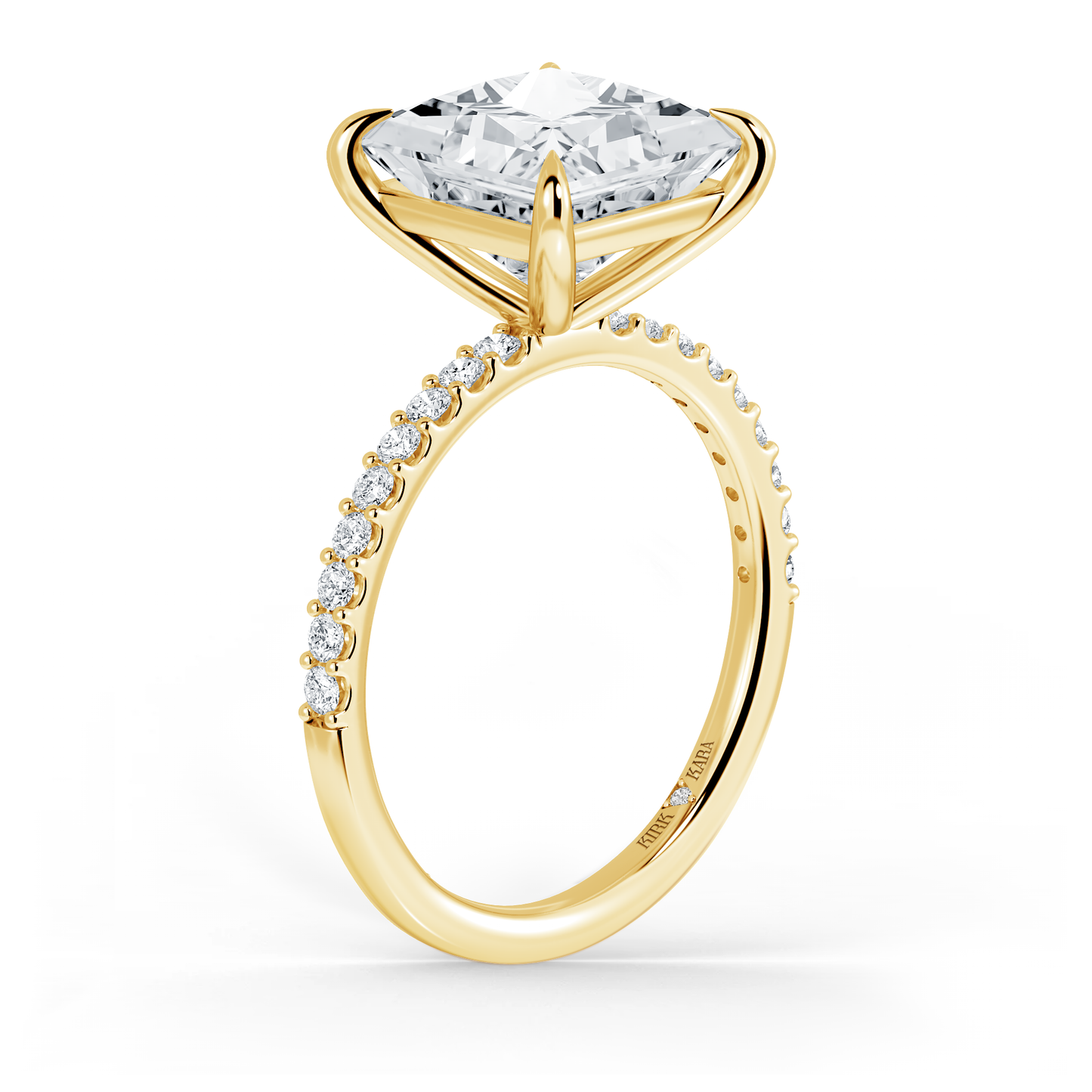 Preset Princess Lab Diamond Engagement Ring - Center Diamond Included