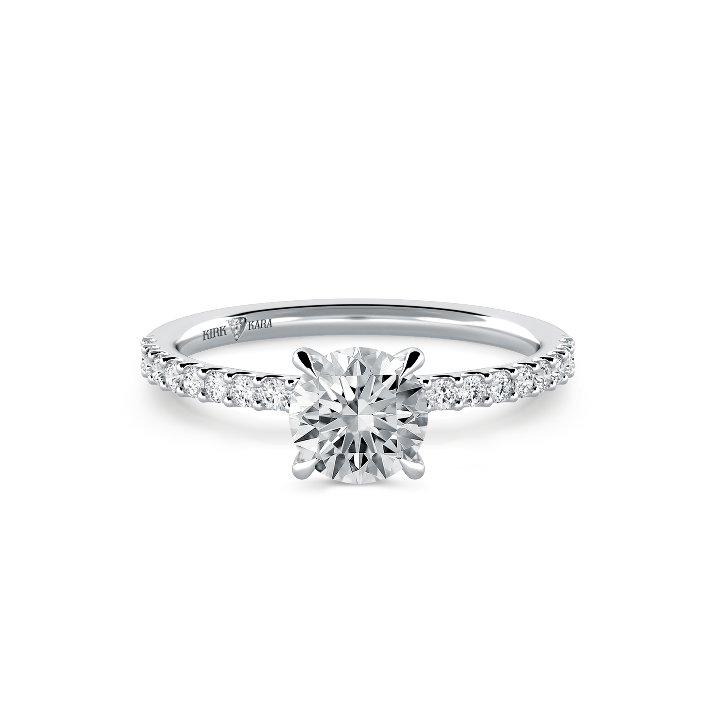 Preset Round Lab Diamond Engagement Ring - Center Diamond Included