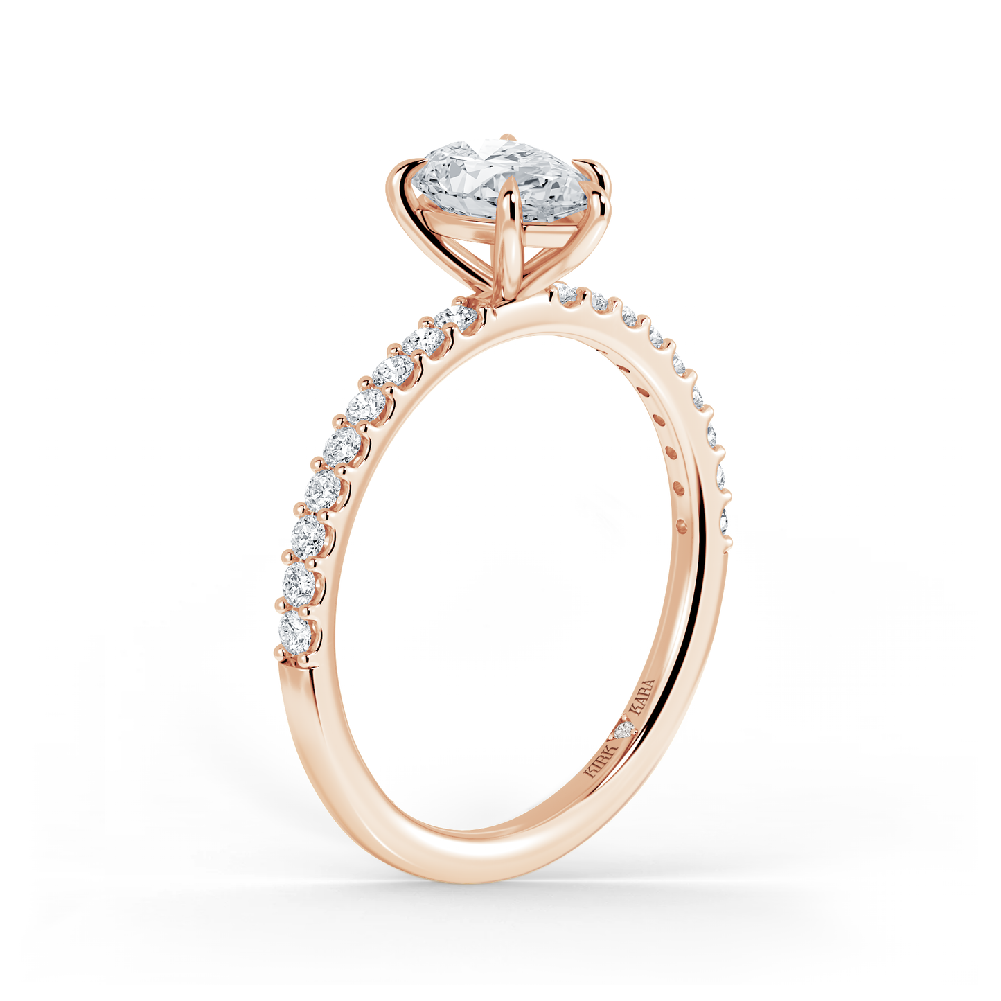 Preset Pear Lab Diamond Engagement Ring - Center Diamond Included