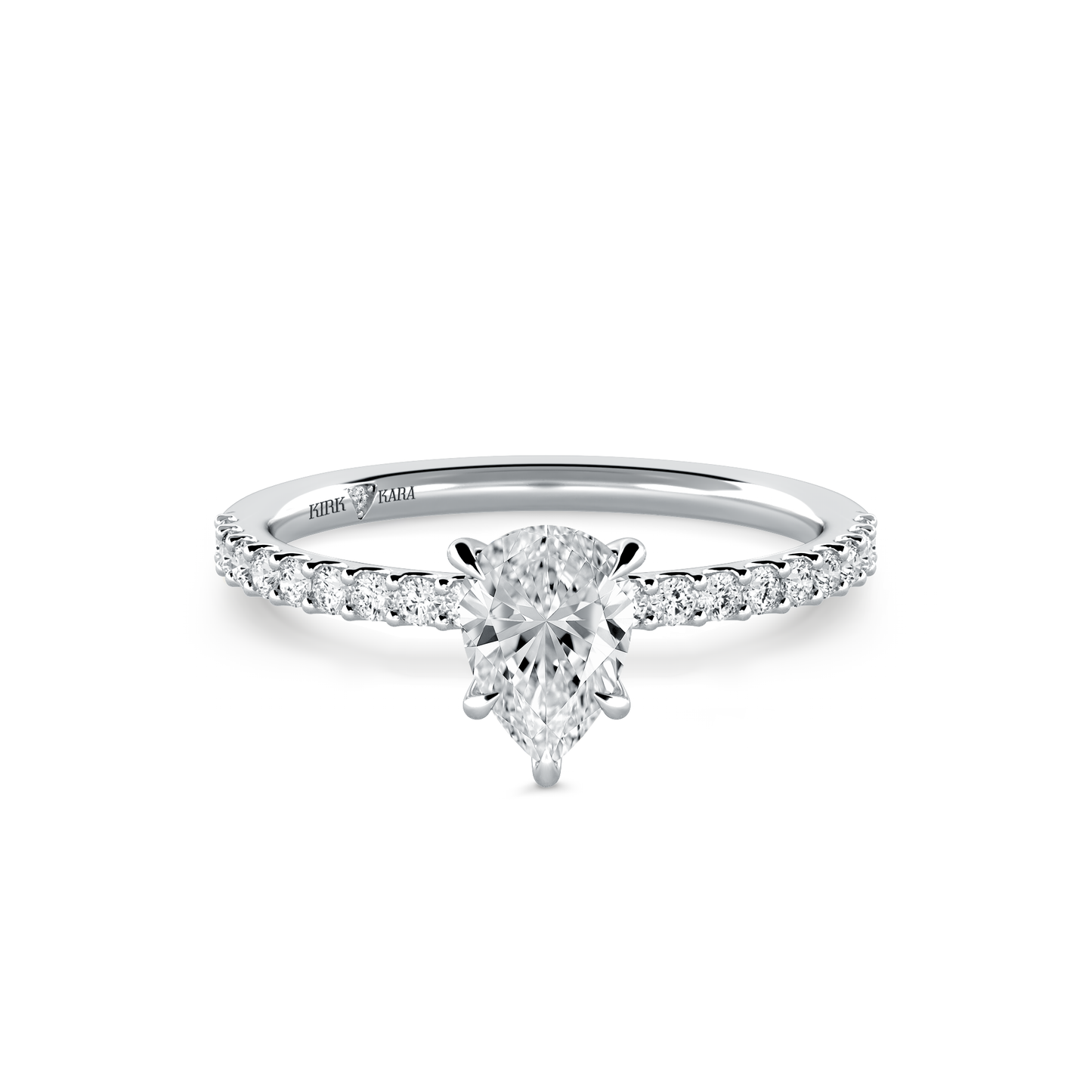 Preset Pear Lab Diamond Engagement Ring - Center Diamond Included