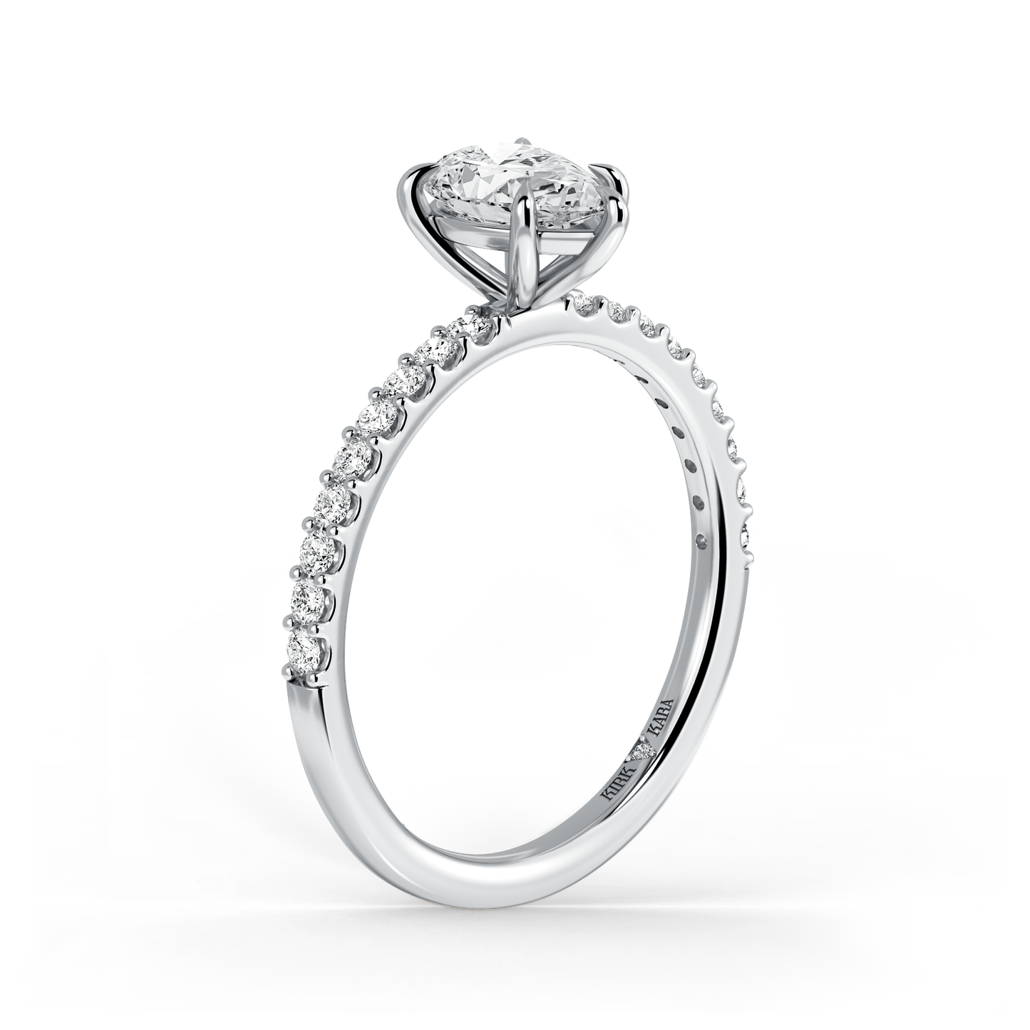 Preset Pear Lab Diamond Engagement Ring - Center Diamond Included