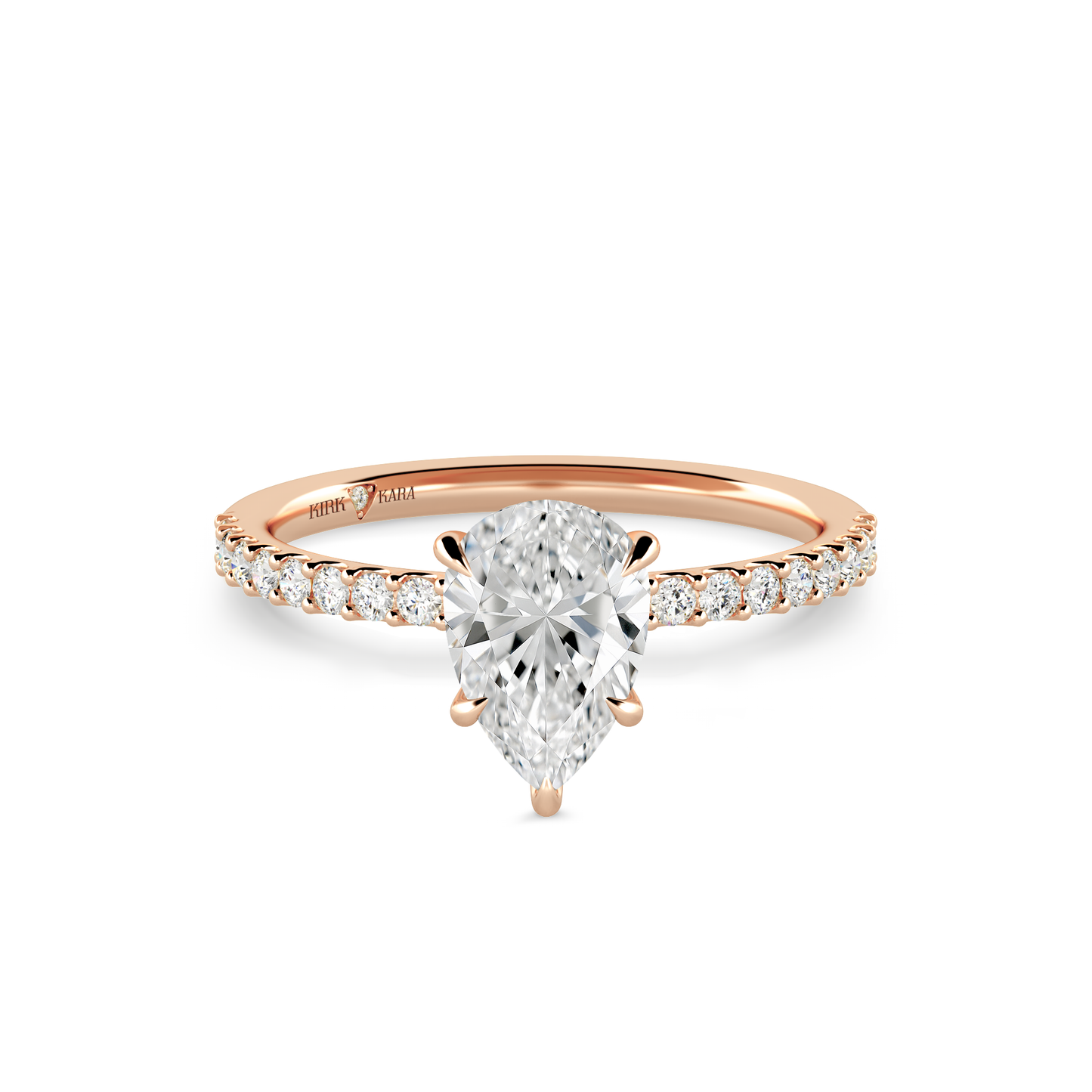 Preset Pear Lab Diamond Engagement Ring - Center Diamond Included