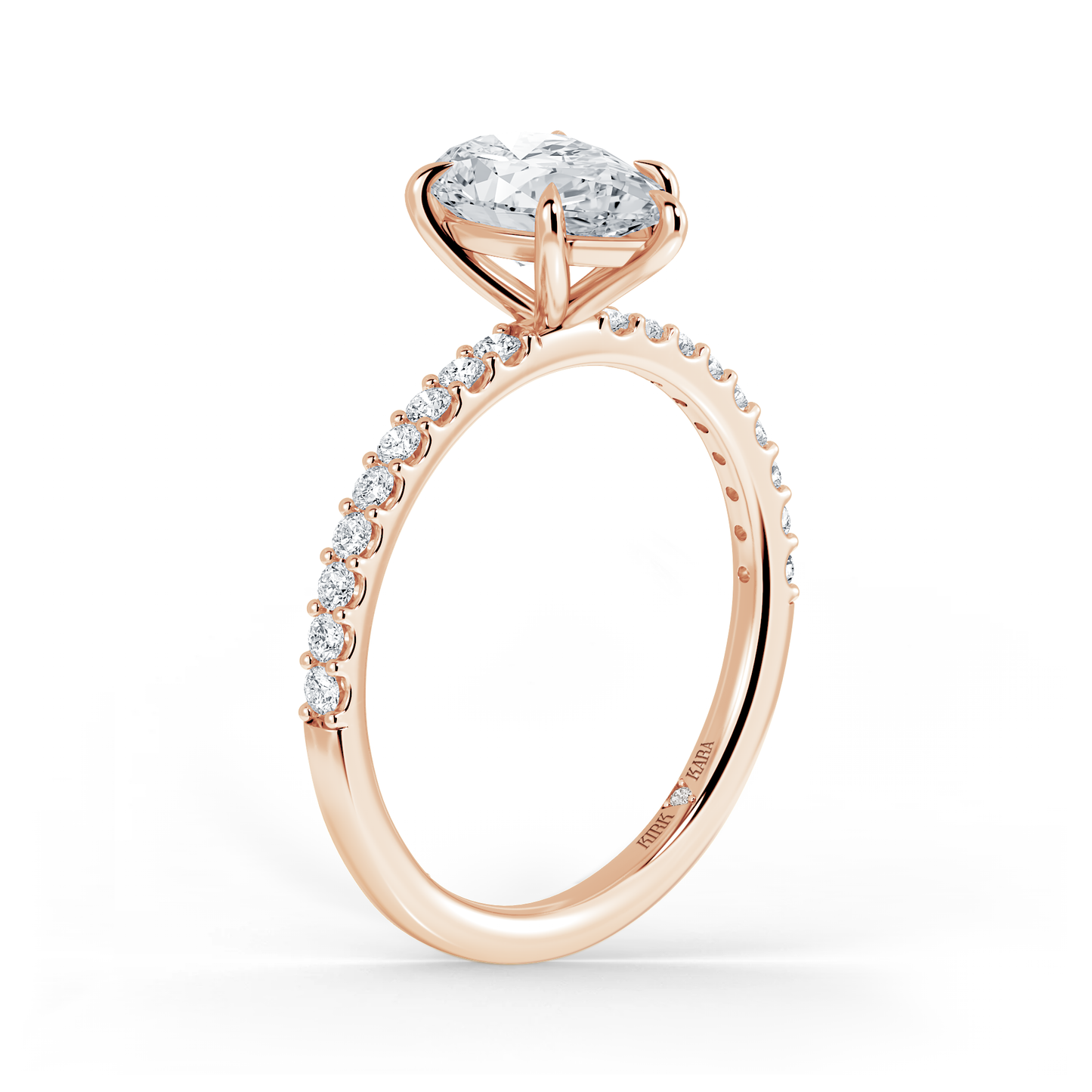 Preset Pear Lab Diamond Engagement Ring - Center Diamond Included