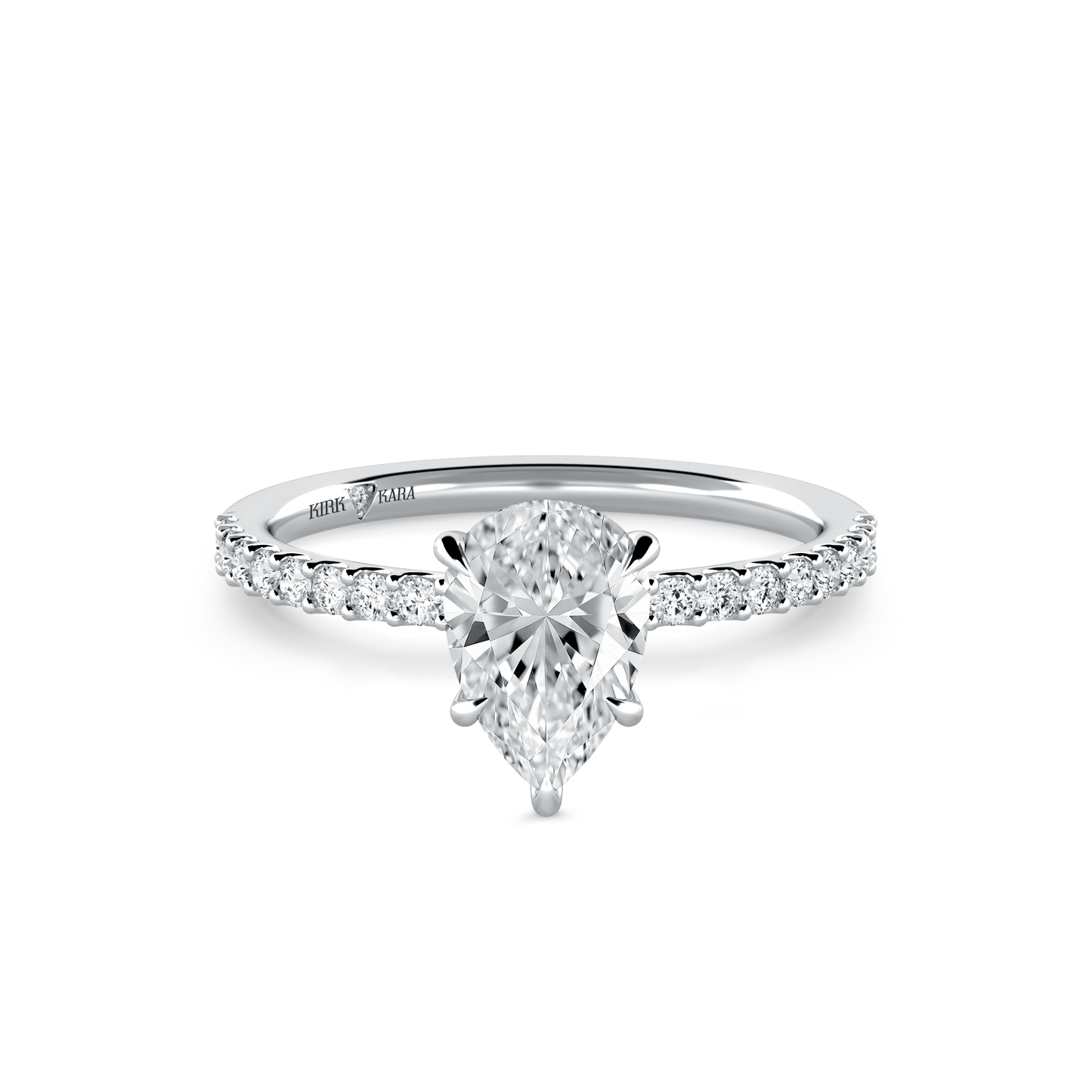 Preset Pear Lab Diamond Engagement Ring - Center Diamond Included