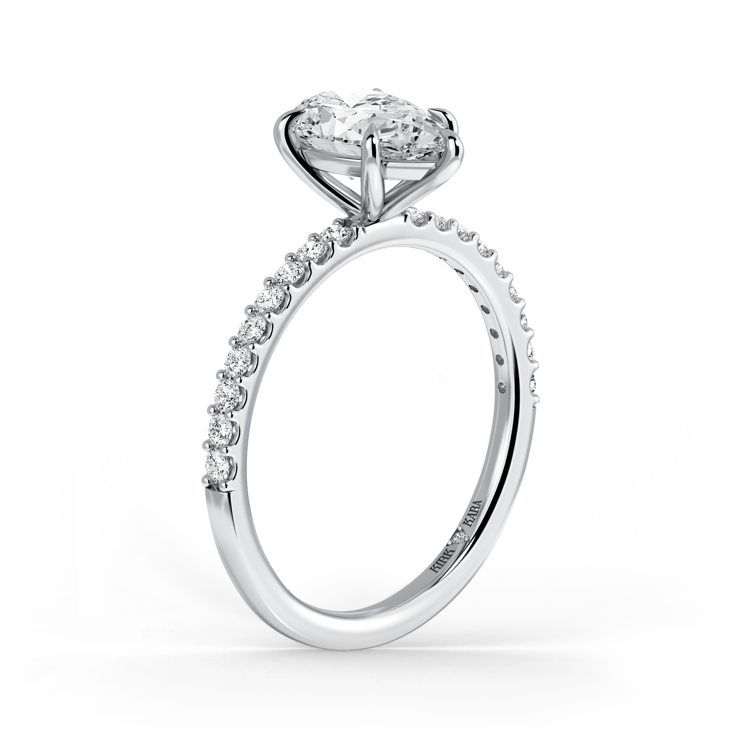 Preset Pear Lab Diamond Engagement Ring - Center Diamond Included