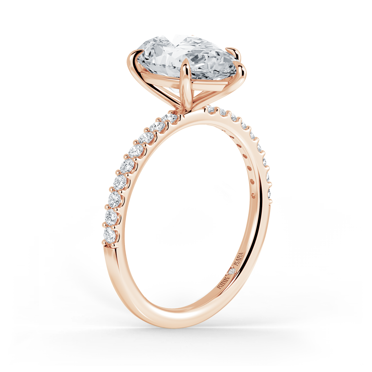 Preset Pear Lab Diamond Engagement Ring - Center Diamond Included