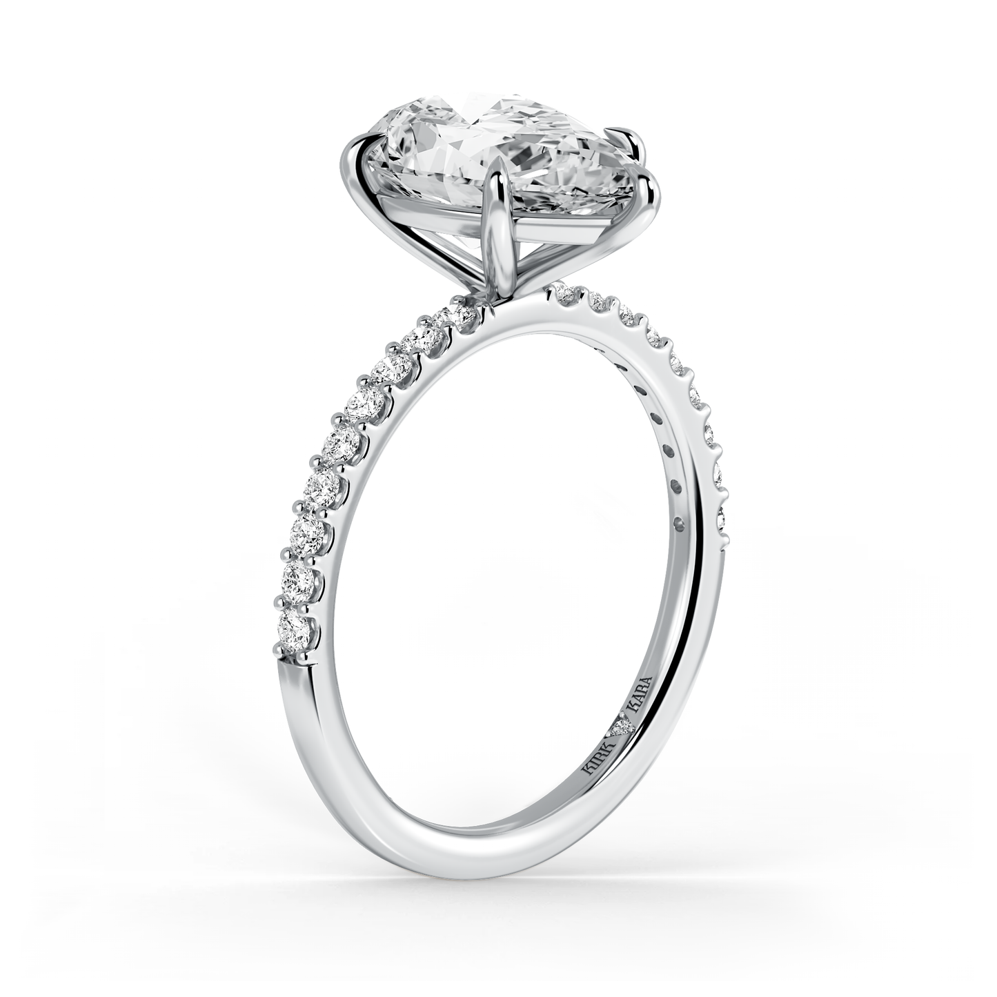 Preset Pear Lab Diamond Engagement Ring - Center Diamond Included