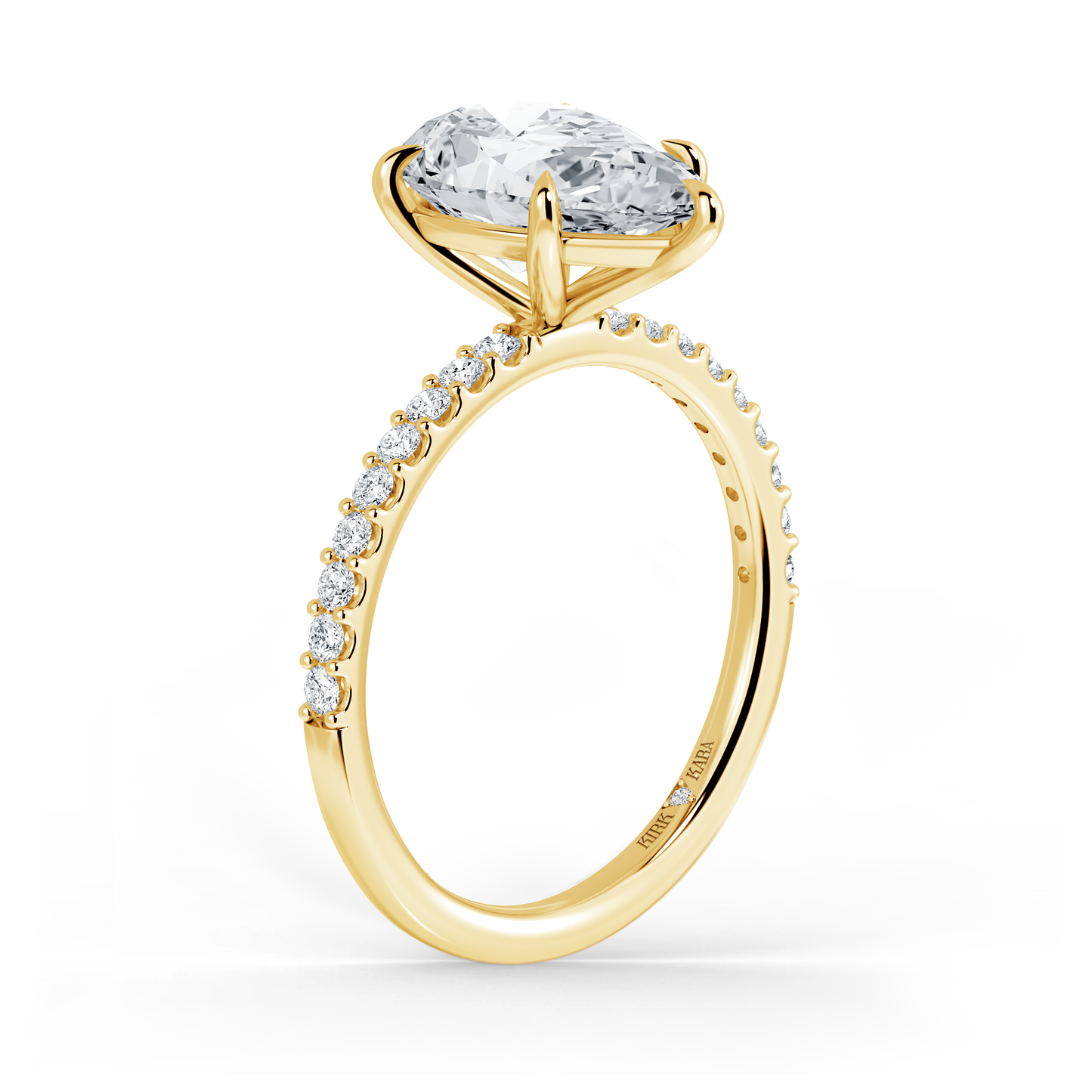 Preset Pear Lab Diamond Engagement Ring - Center Diamond Included
