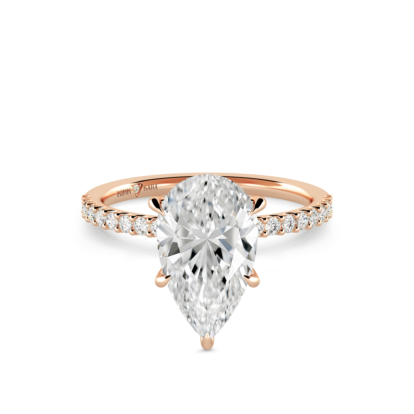 Preset Pear Lab Diamond Engagement Ring - Center Diamond Included