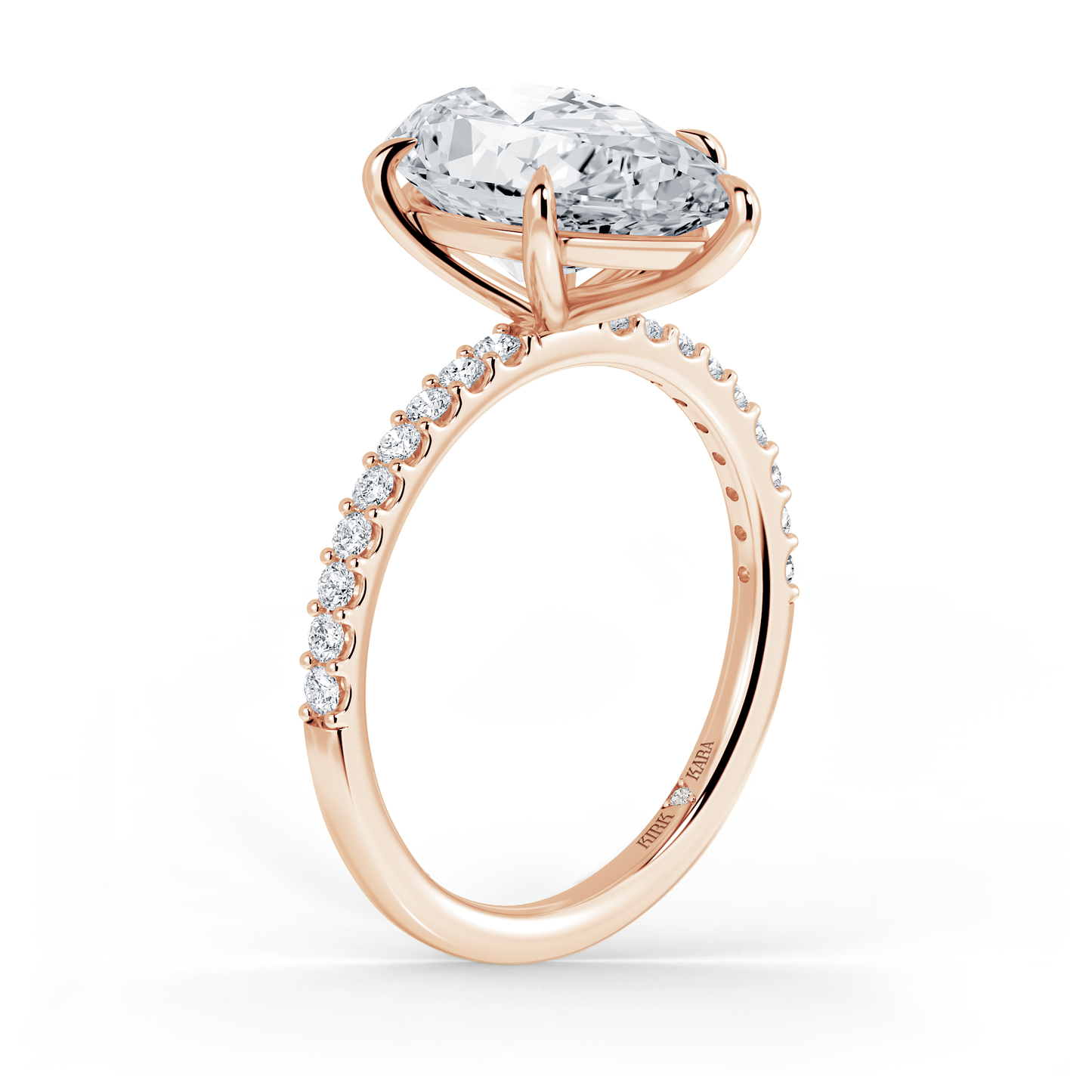Preset Pear Lab Diamond Engagement Ring - Center Diamond Included