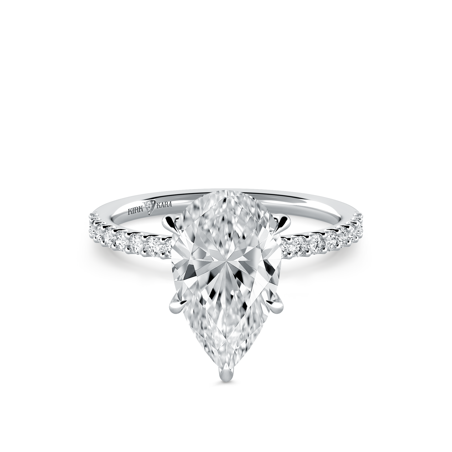 Preset Pear Lab Diamond Engagement Ring - Center Diamond Included