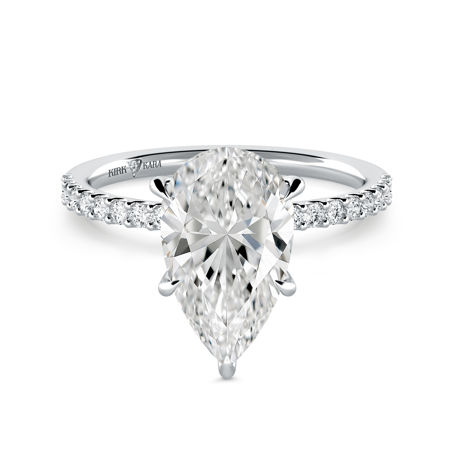 Preset Pear Lab Diamond Engagement Ring - Center Diamond Included
