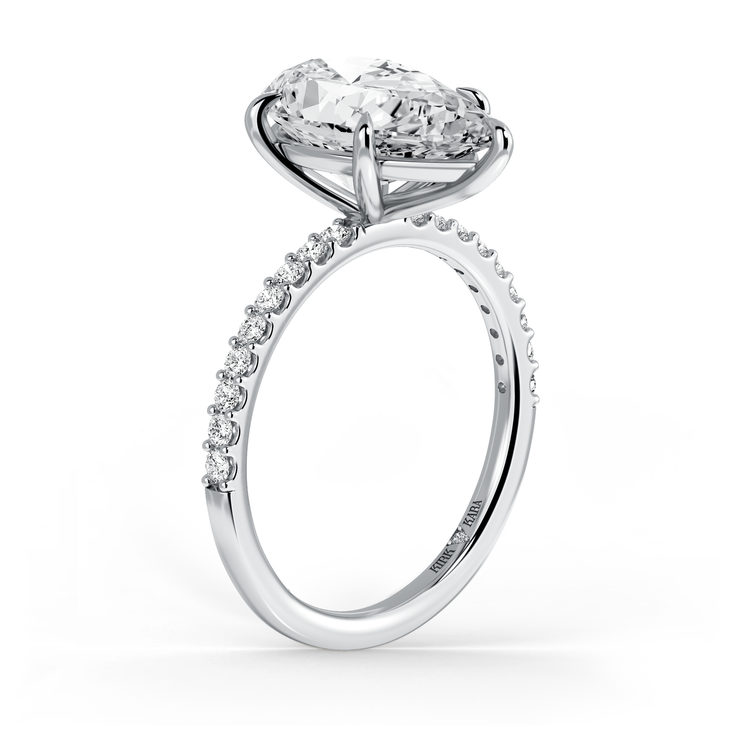 Preset Pear Lab Diamond Engagement Ring - Center Diamond Included