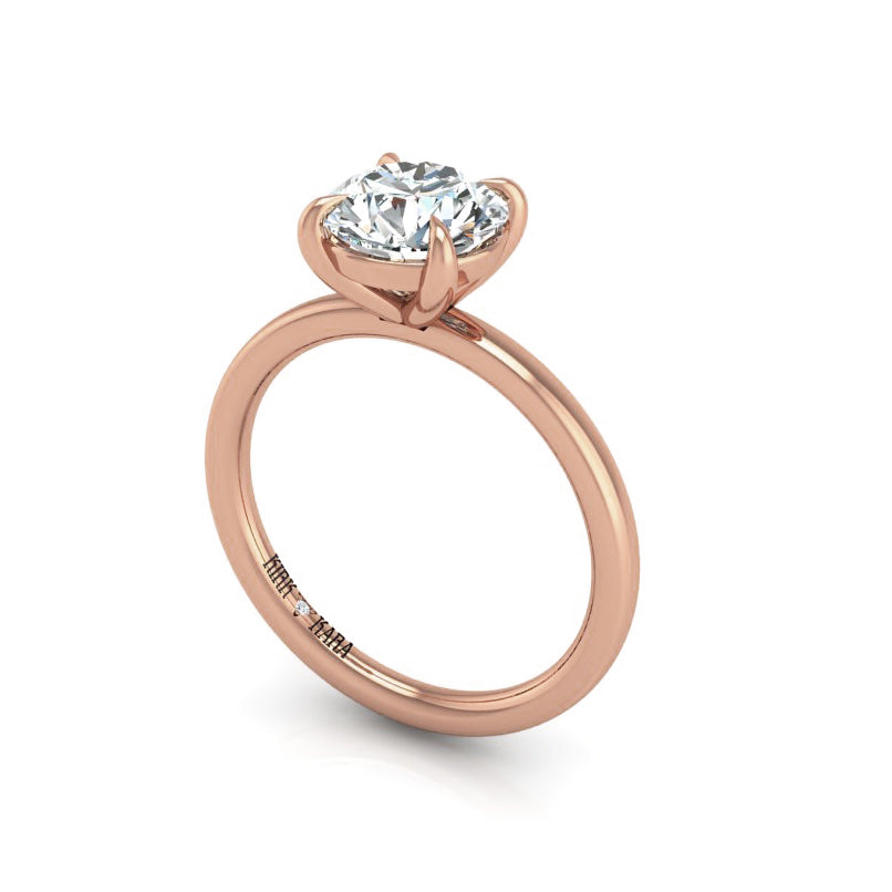 Preset Solitaire Round Lab Diamond Engagement Ring