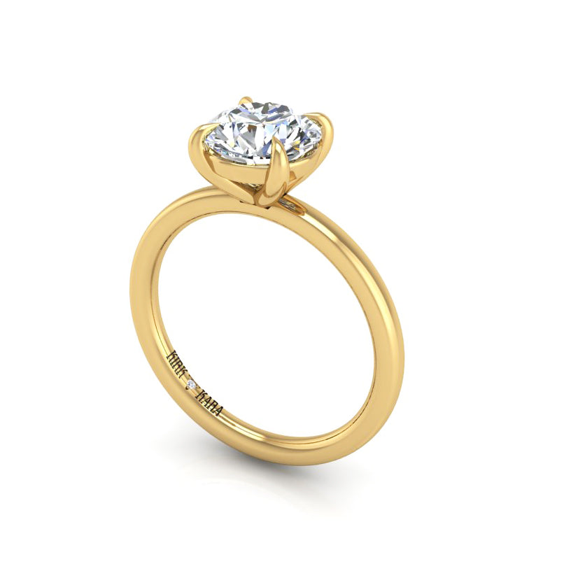 Preset Solitaire Round Lab Diamond Engagement Ring