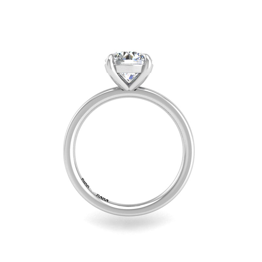 Preset Solitaire Round Lab Diamond Engagement Ring