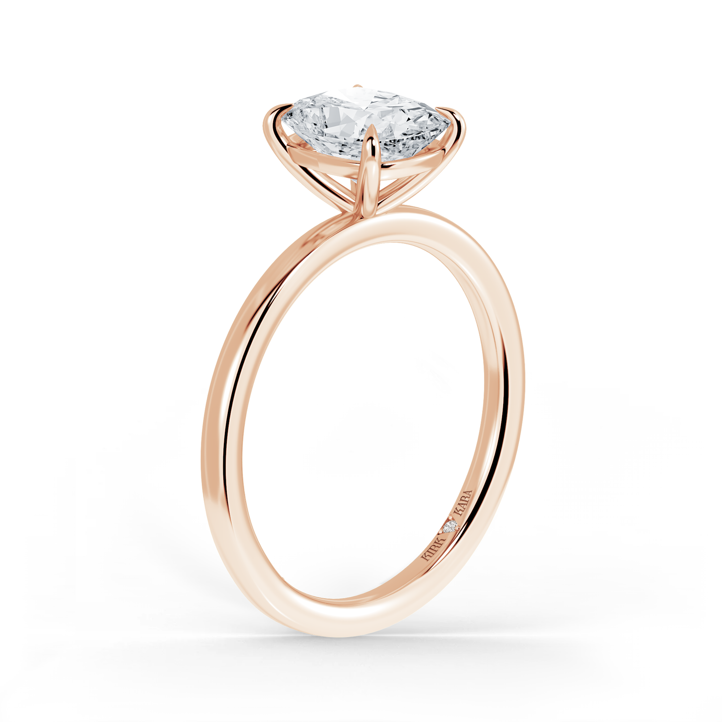 Preset Cushion Solitaire Engagement Ring - Center Diamond Included