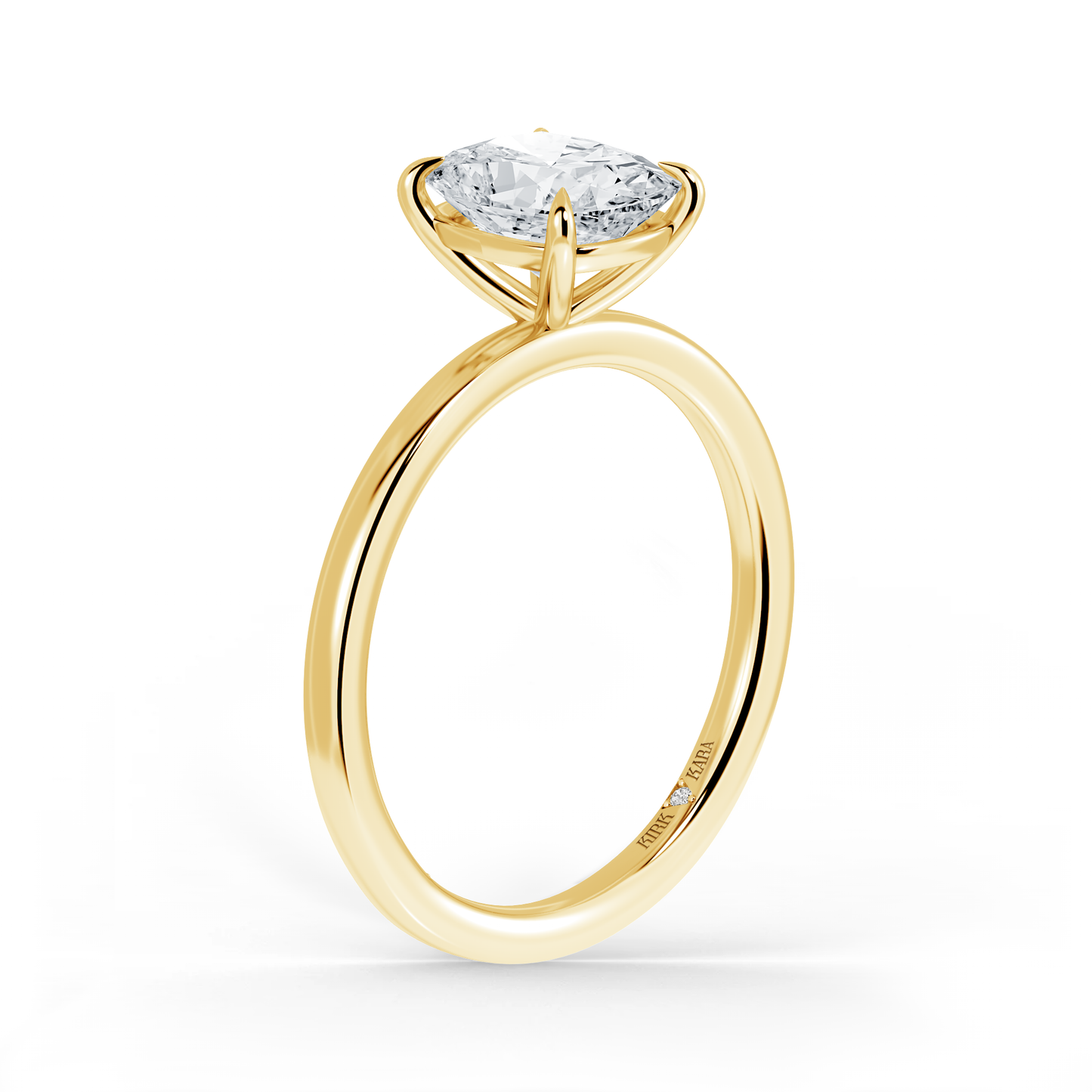 Preset Cushion Solitaire Engagement Ring - Center Diamond Included