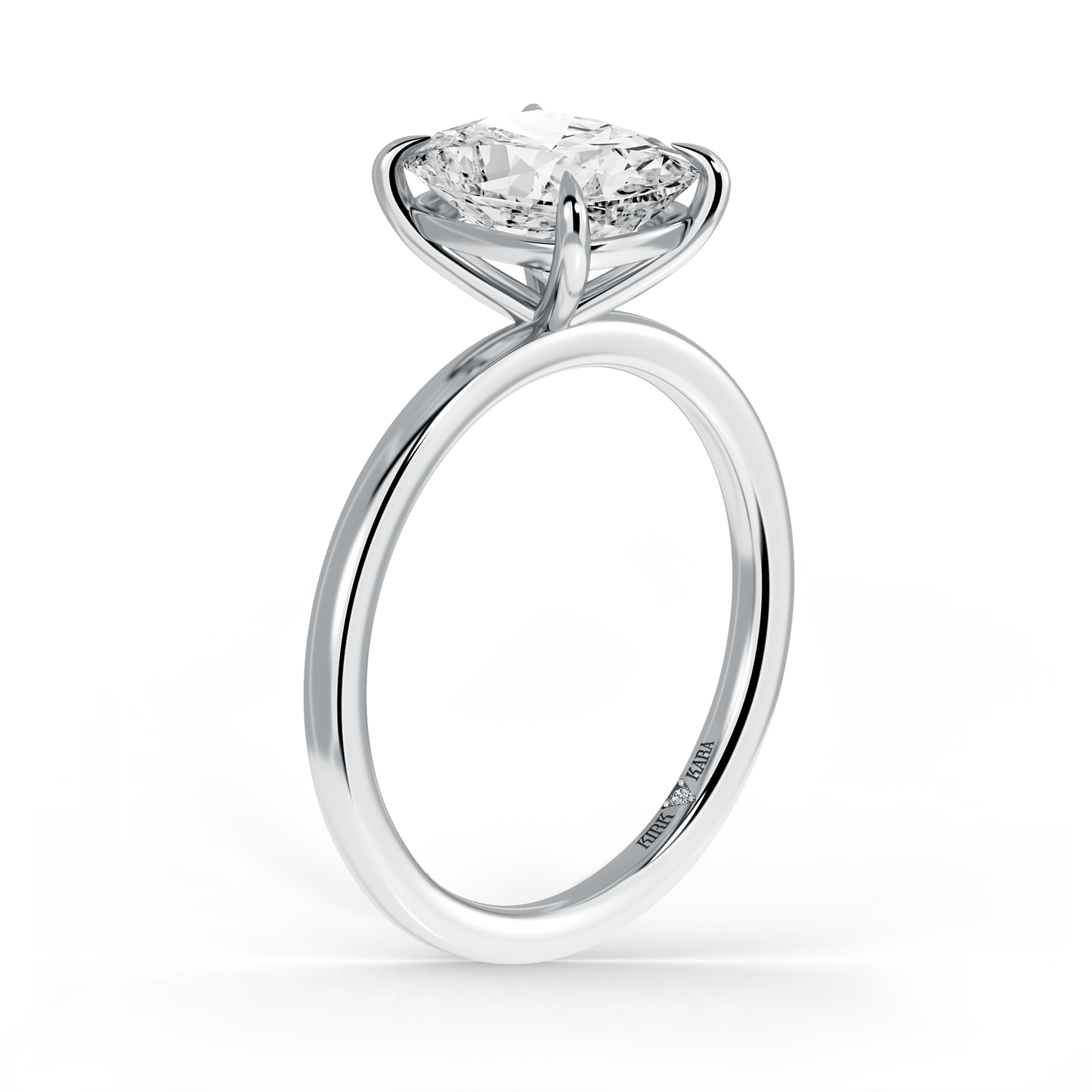 Preset Cushion Solitaire Engagement Ring - Center Diamond Included