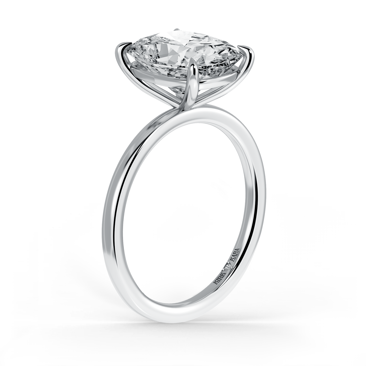 Preset Cushion Solitaire Engagement Ring - Center Diamond Included