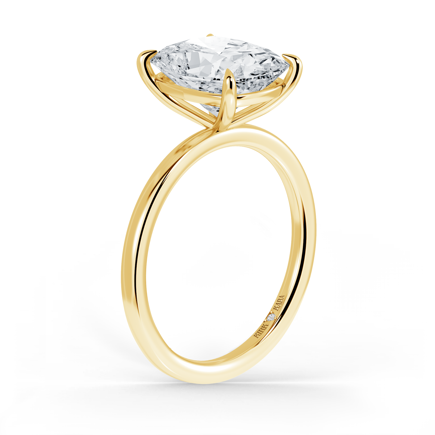 Preset Cushion Solitaire Engagement Ring - Center Diamond Included