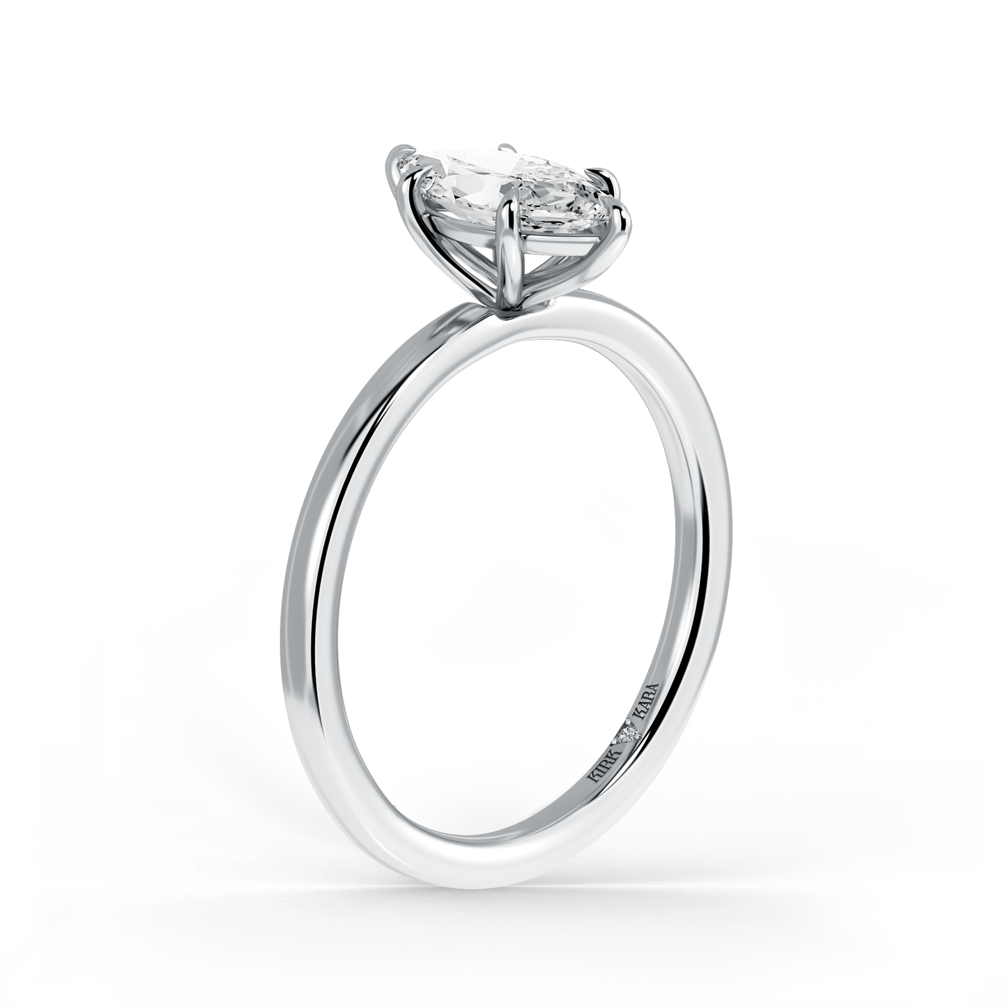 Preset Marquise Solitaire Engagement Ring - Center Diamond Included