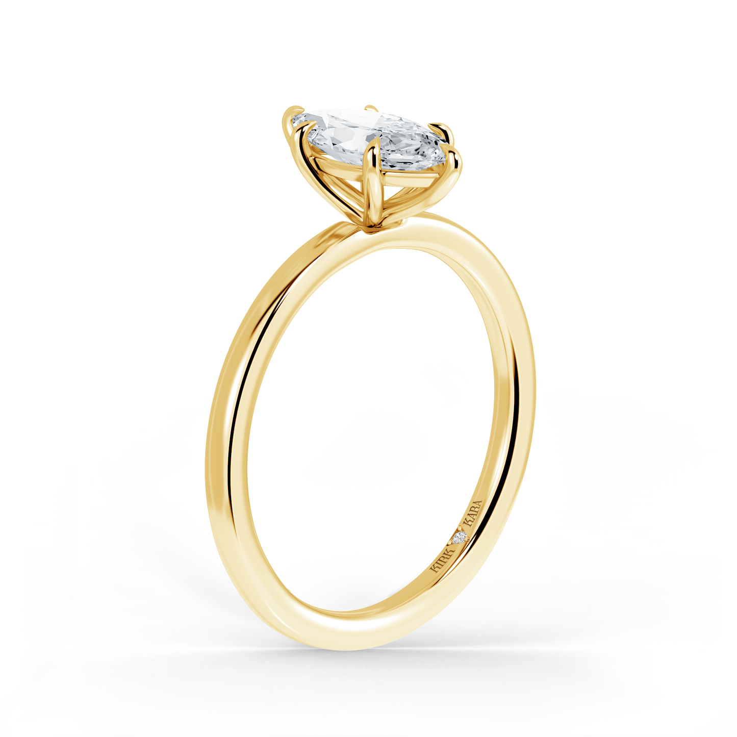 Preset Marquise Solitaire Engagement Ring - Center Diamond Included