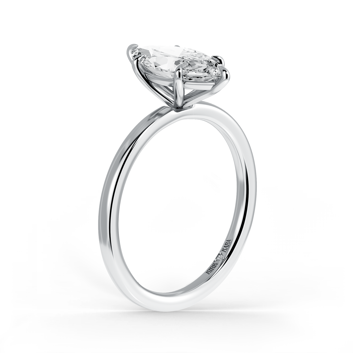 Preset Marquise Solitaire Engagement Ring - Center Diamond Included