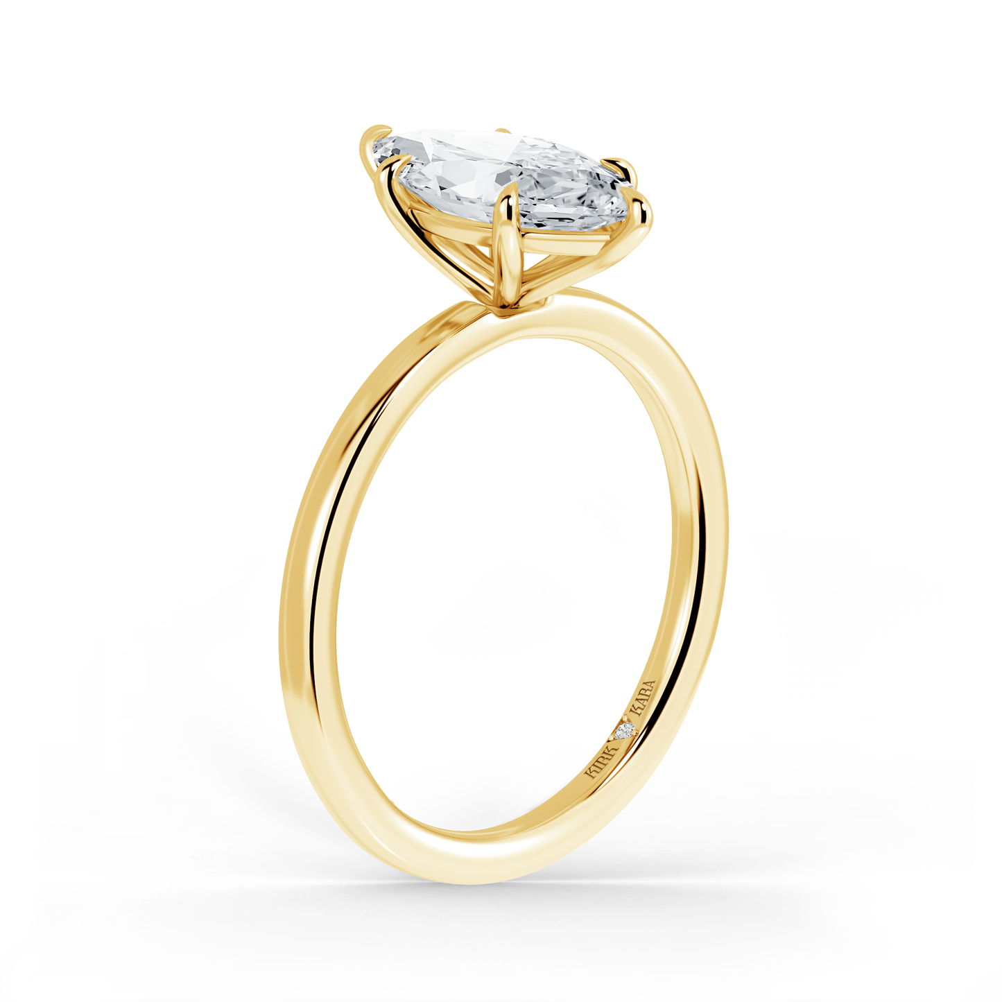 Preset Marquise Solitaire Engagement Ring - Center Diamond Included