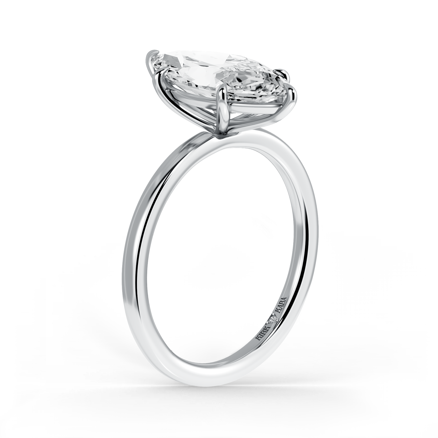 Preset Marquise Solitaire Engagement Ring - Center Diamond Included