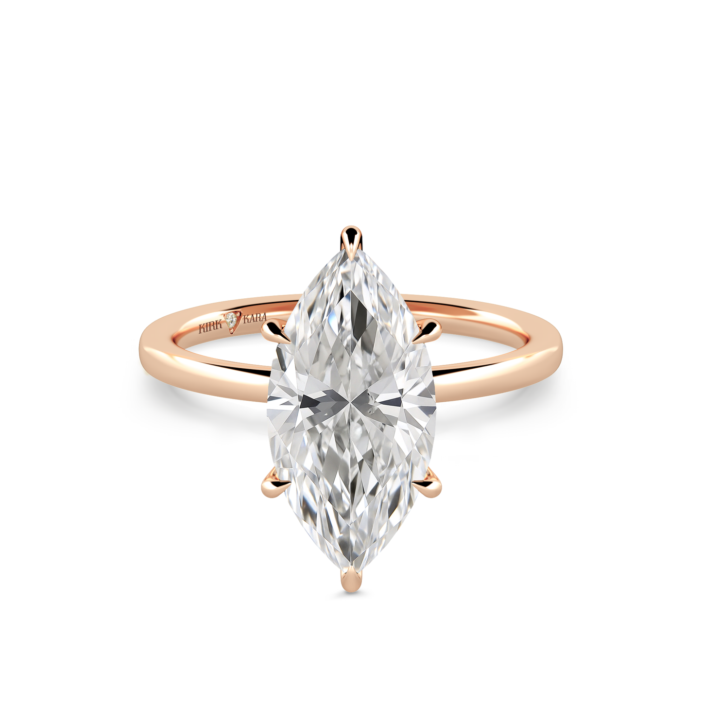Preset Marquise Solitaire Engagement Ring - Center Diamond Included