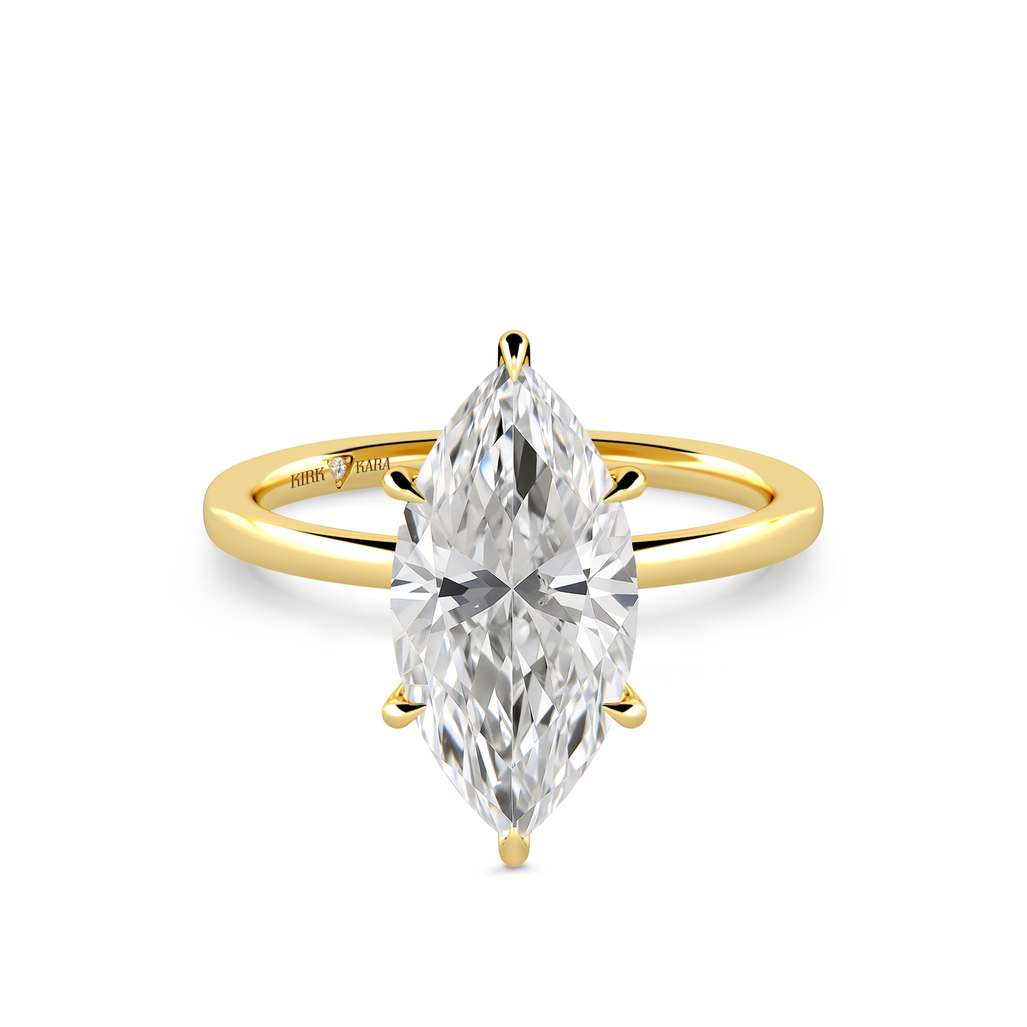 Preset Marquise Solitaire Engagement Ring - Center Diamond Included