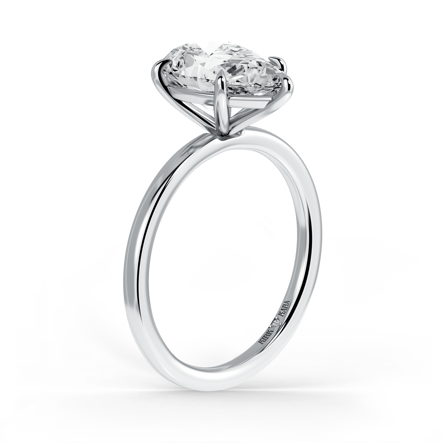 Preset Pear Solitaire Engagement Ring - Center Diamond Included
