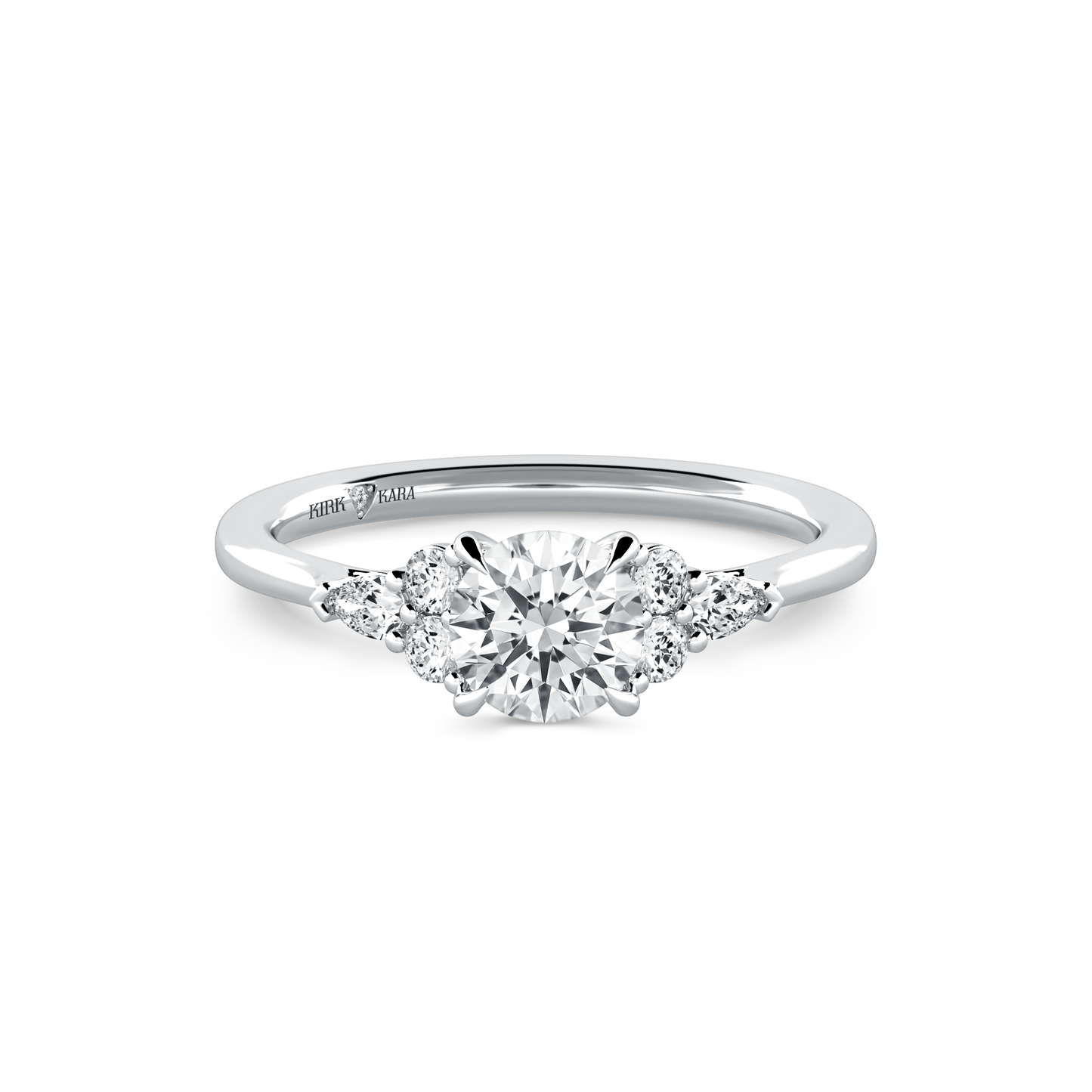 Preset Cluster Round Lab Diamond Engagement Ring - Center Diamond Included