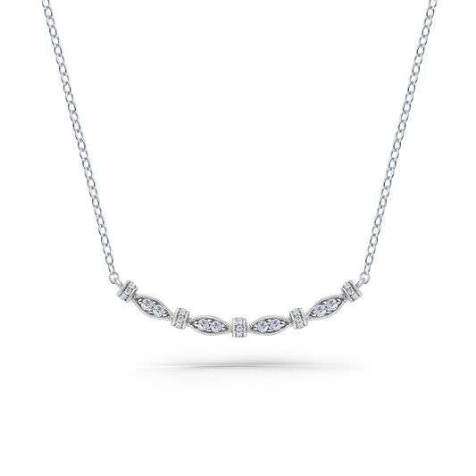 Diamond Designer Geometric Bar Necklace