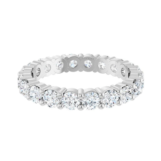 Classic 2 ctw Round Shared Prong Eternity Band
