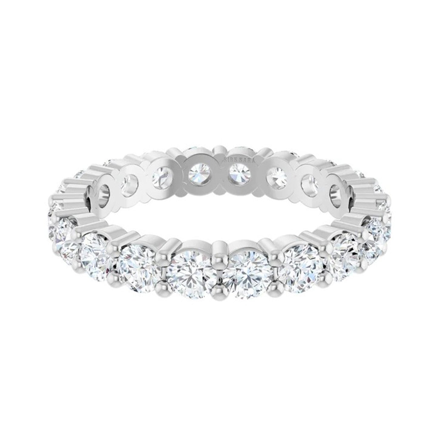 Classic 2 ctw Round Shared Prong Eternity Band