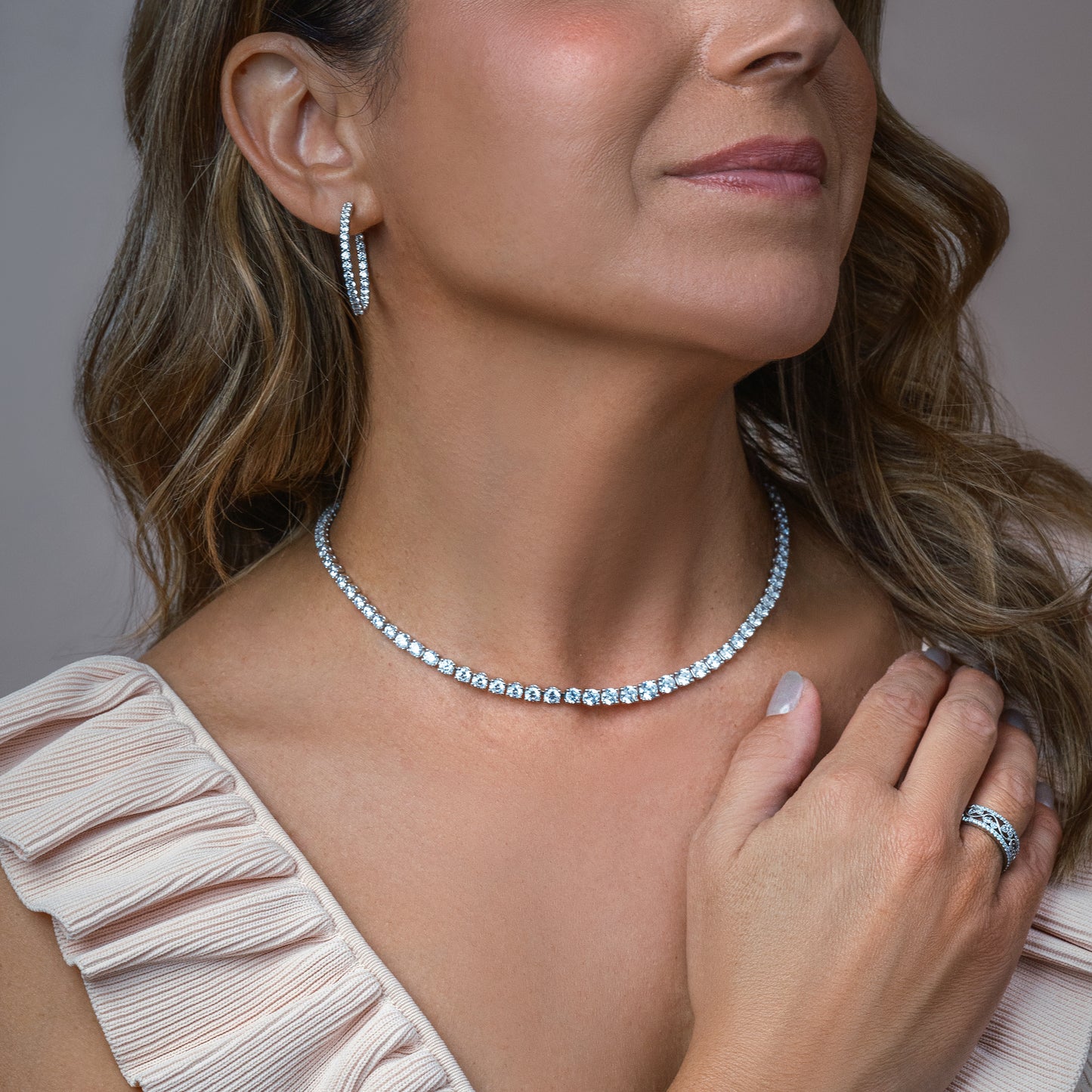 Classic Lab Grown Diamond Inside Out Round Hoops