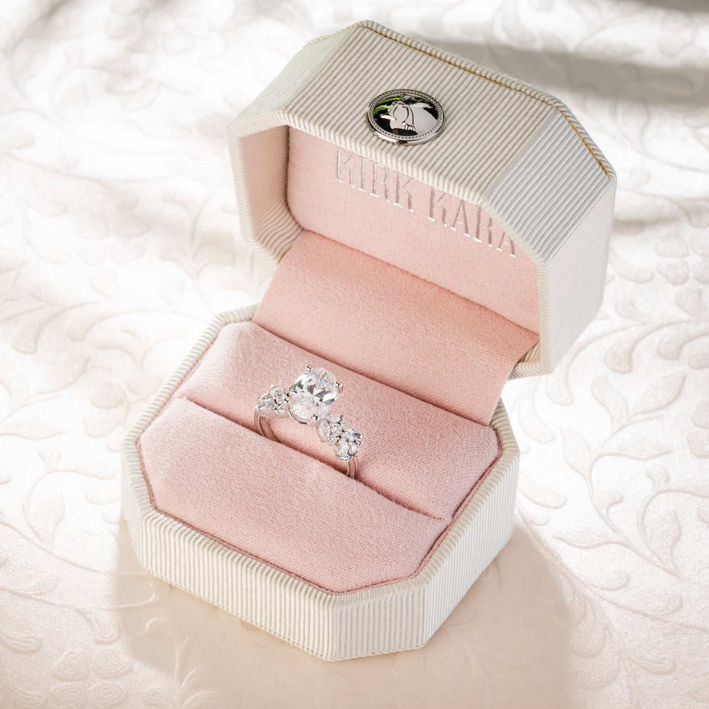 Floral Inspired Diamond Engagement Ring