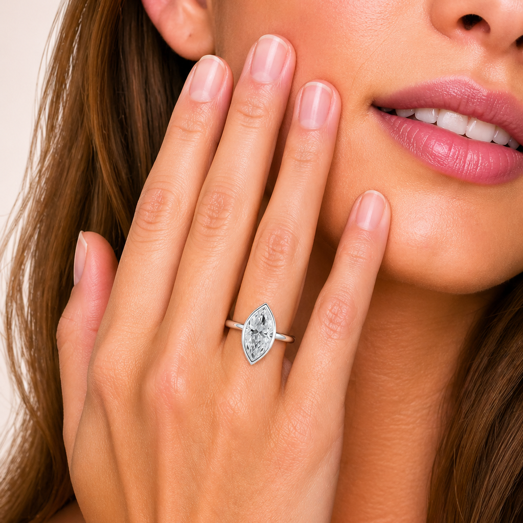 Classic Bezel Solitaire Engagement Ring
