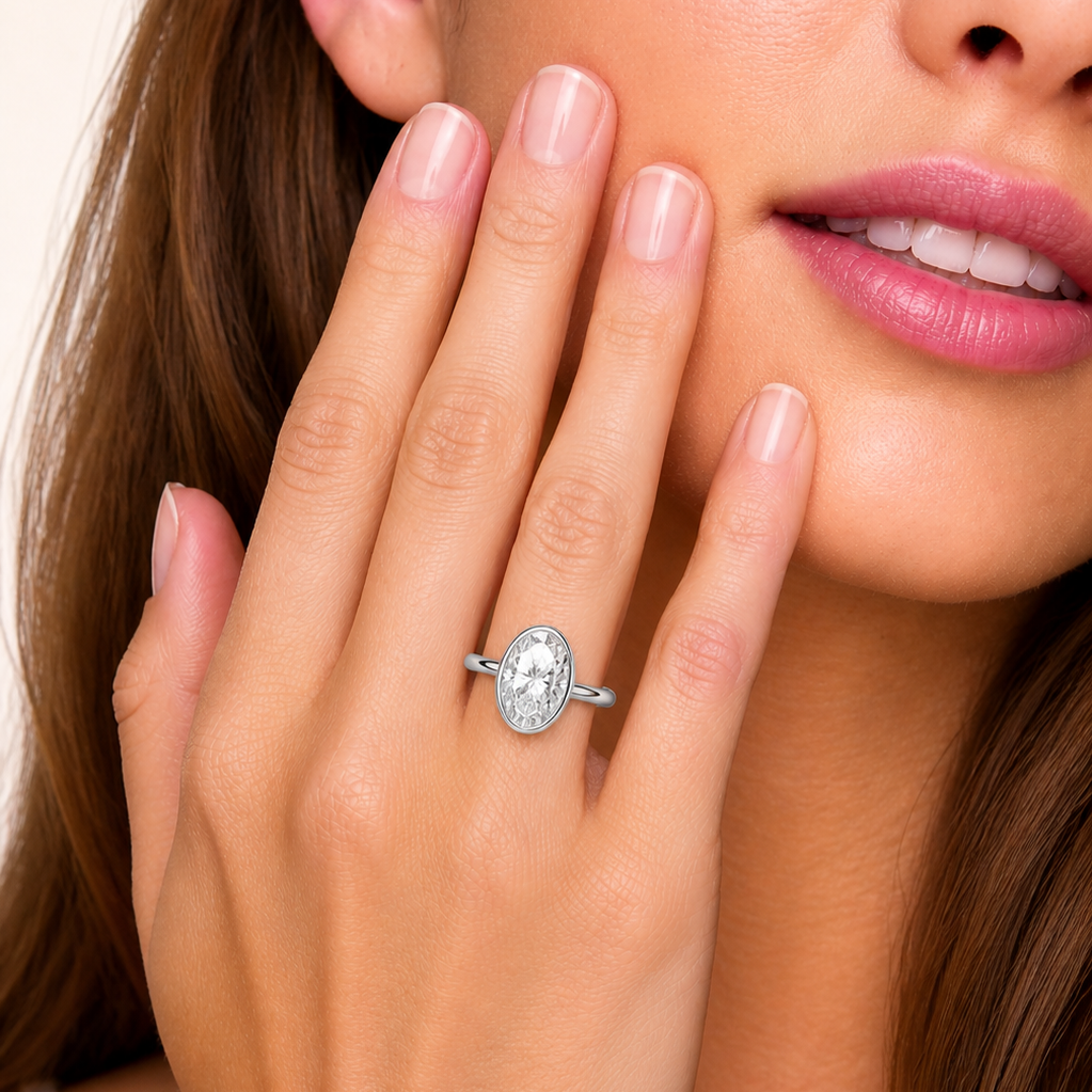 Classic Bezel Solitaire Engagement Ring