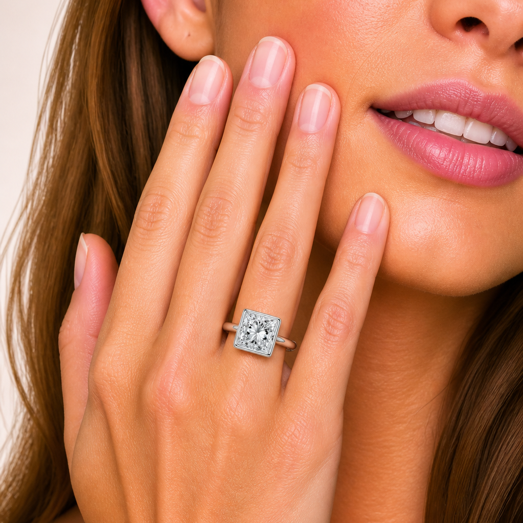 Classic Bezel Solitaire Engagement Ring